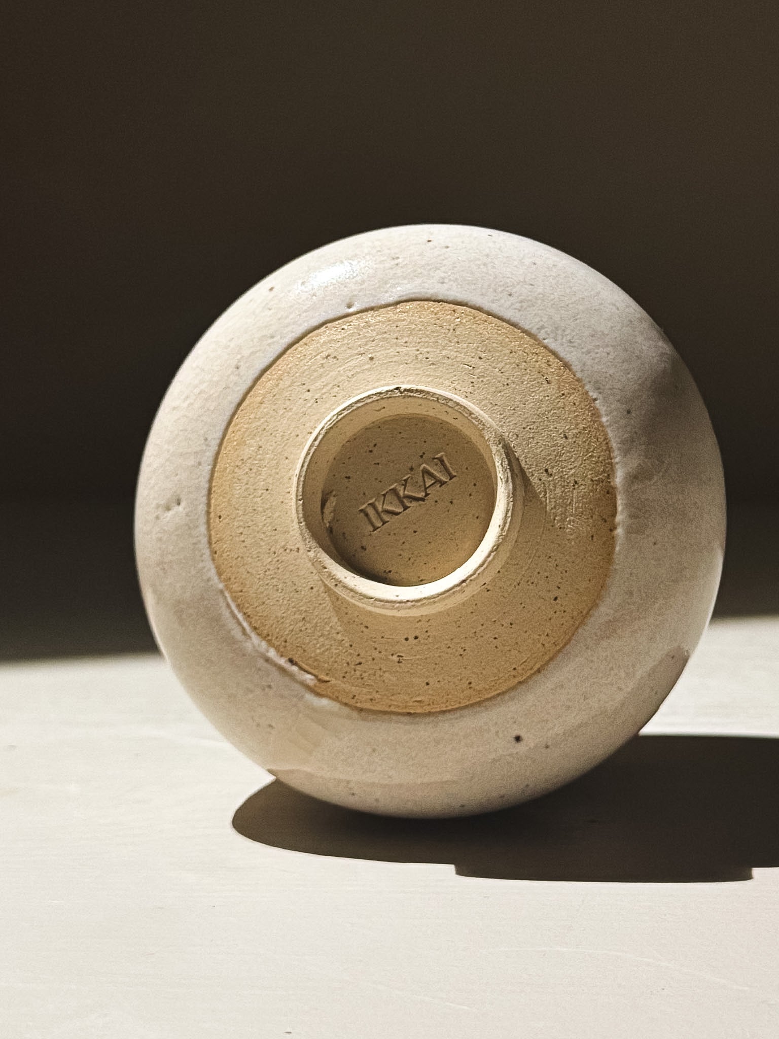 Yunomi Cup - Kannyū Series  #12 showcasing the unique wheel-thrown craftsmanship and crackle glaze finish.