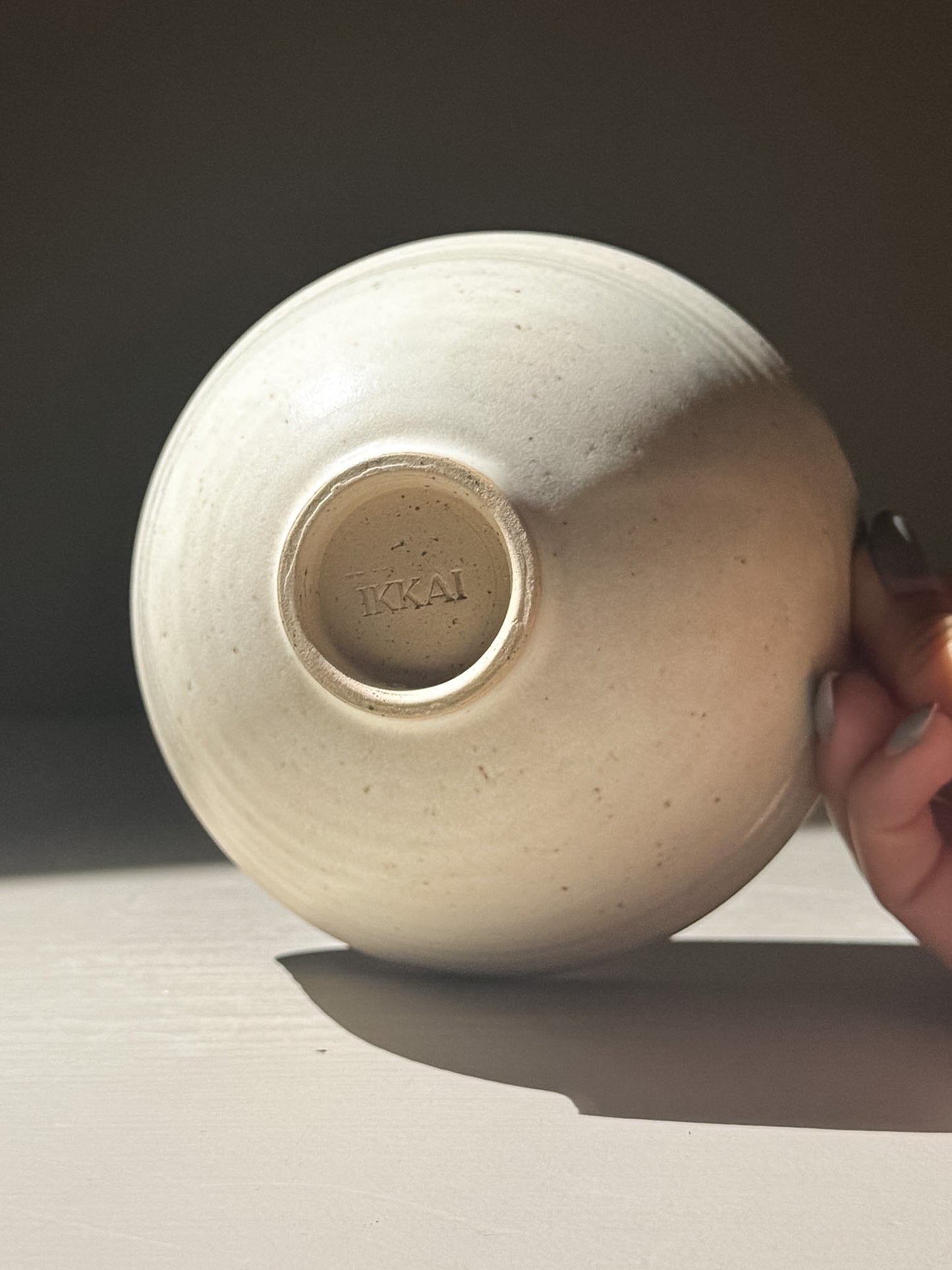 Matcha Bowl & Whisk Holder Set - Eggshell #02
