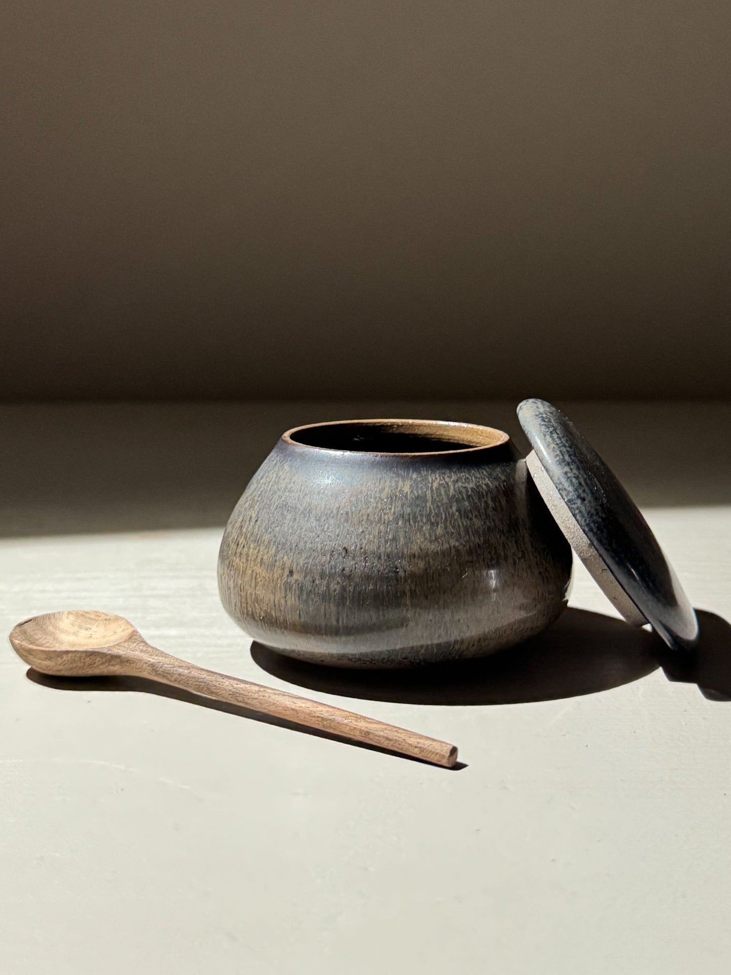Lidded Jar - Black Truffle #05