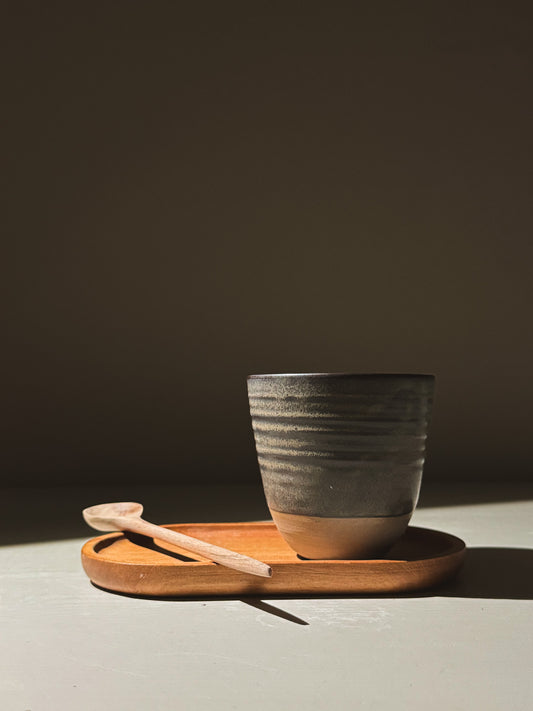 Stackable Latte Cups - Black Truffle