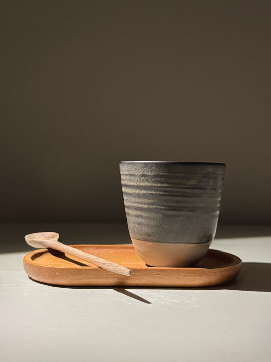 Stackable Latte Cups - Black Truffle