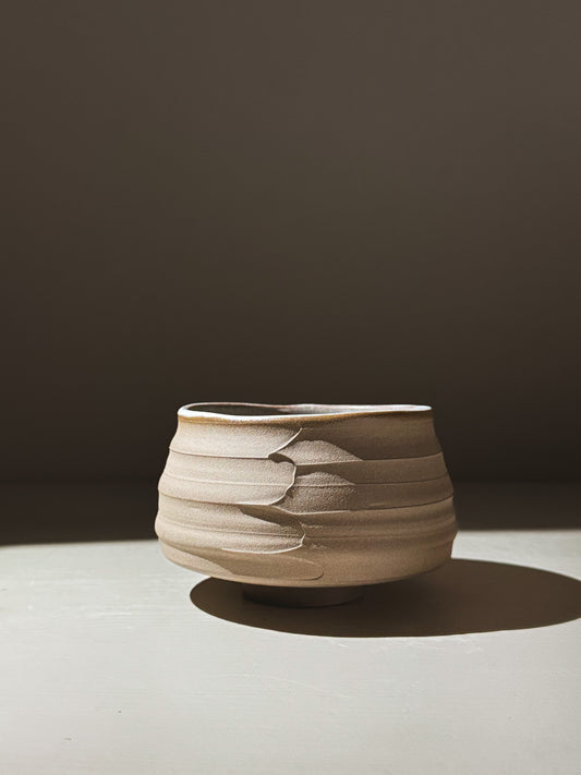 Textured Matcha Bowl - Tsuki #01
