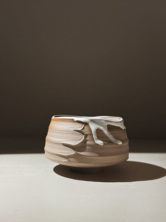 Textured Matcha Bowl - Tsuki #02