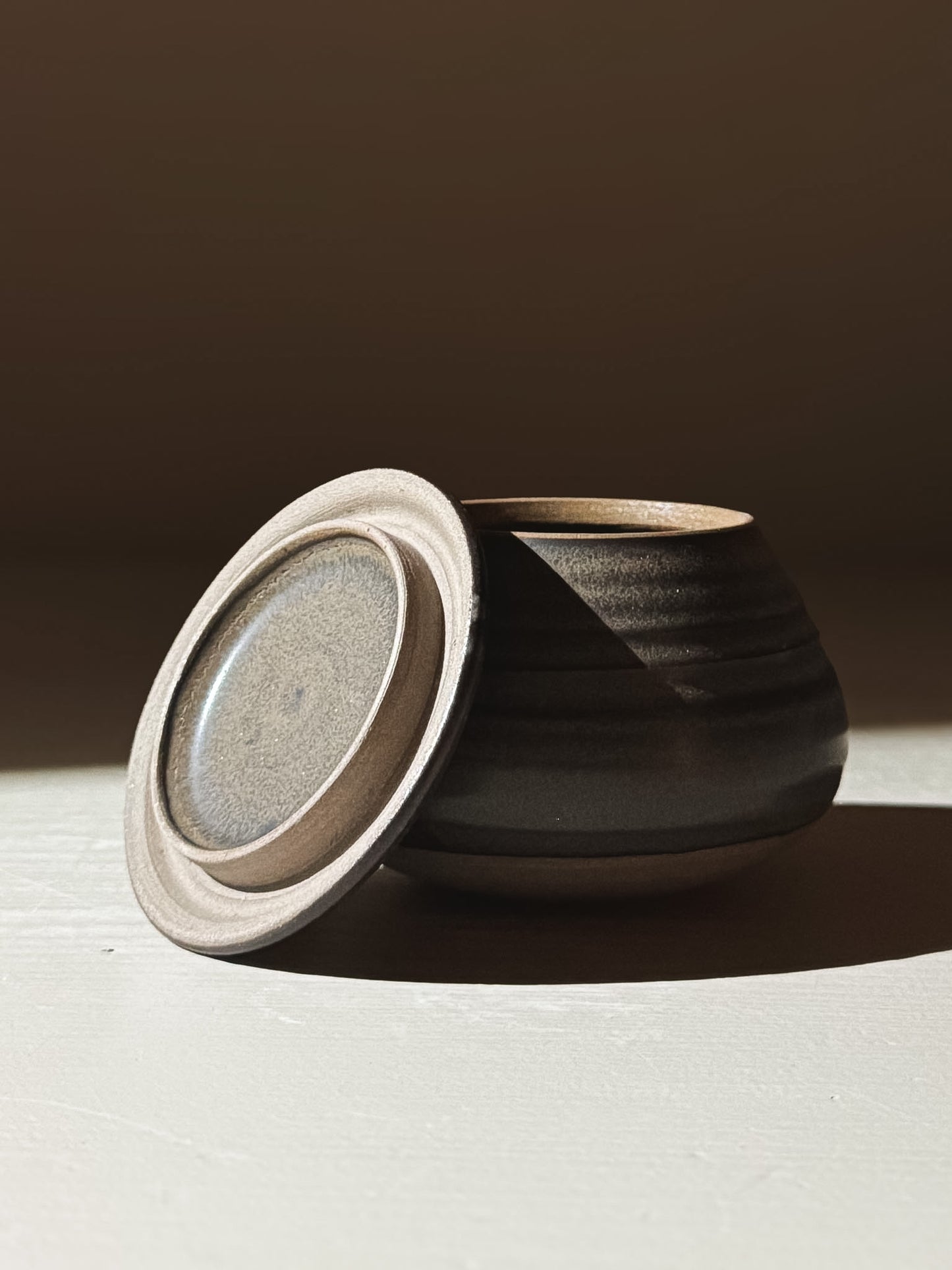 Lidded Jar - Black Truffle #03
