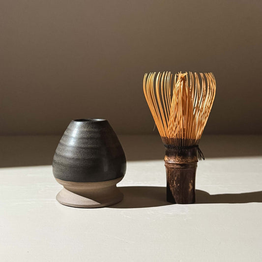 Matcha Whisk Holder - Black Truffle