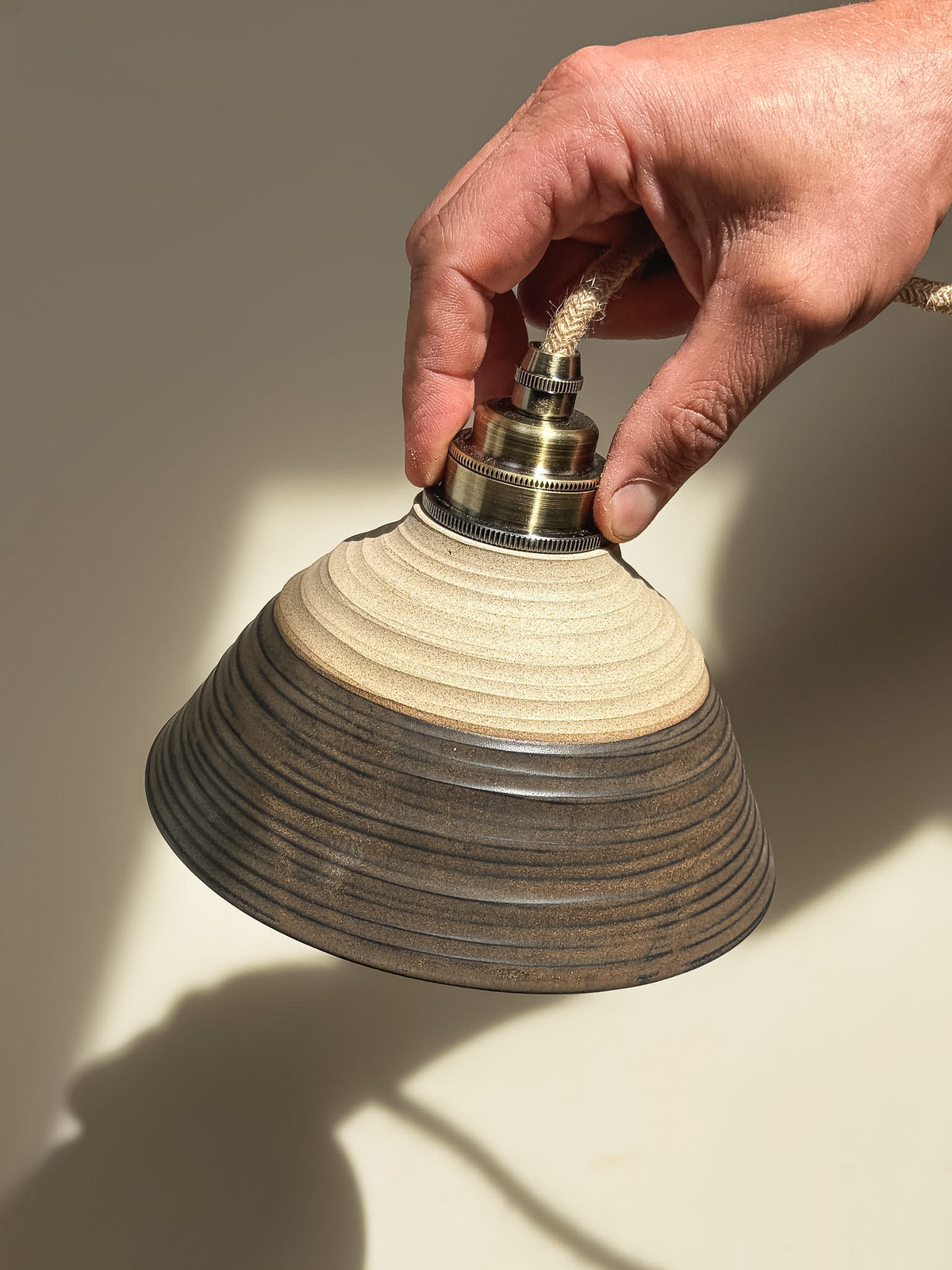 Ceramic Lamp Shade – Black Truffle #01