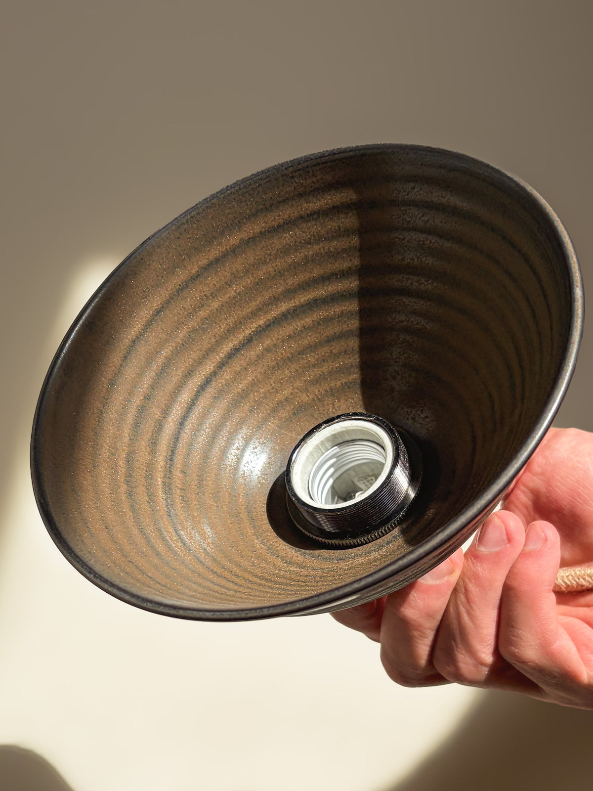 Ceramic Lamp Shade – Black Truffle #01