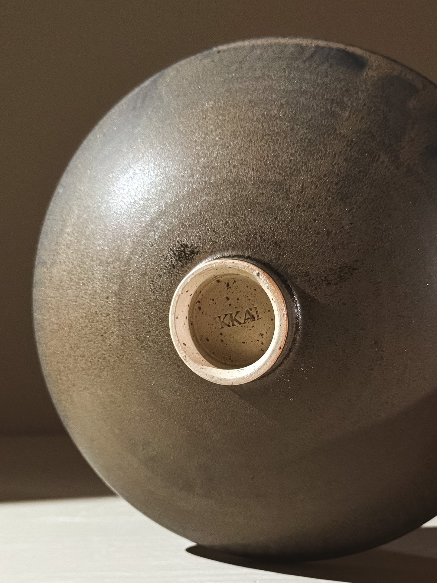 Footed Serving Bowl – Black Truffle