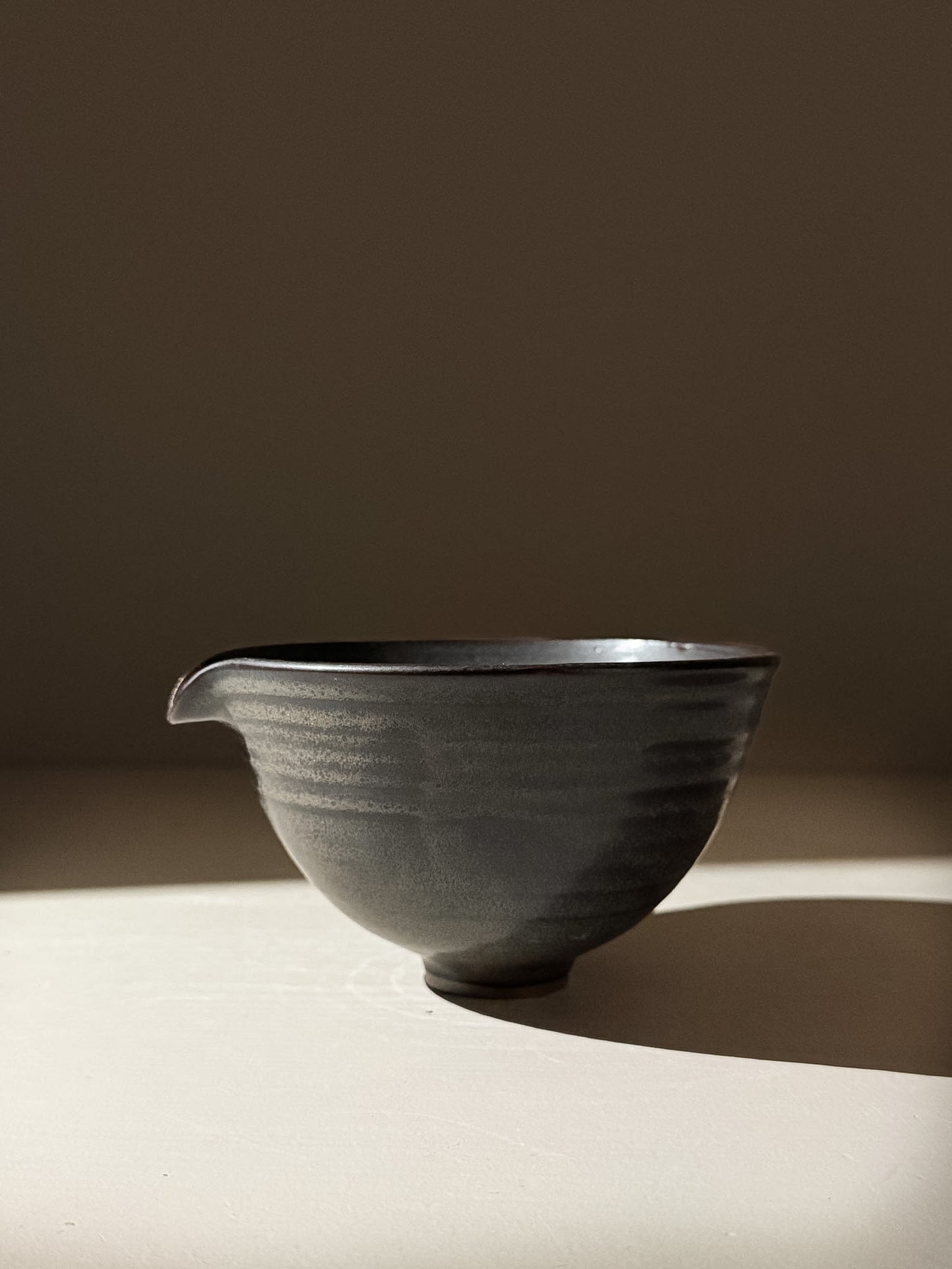Bolle Matcha Kom met Schenktuit - Zwarte Truffle #01