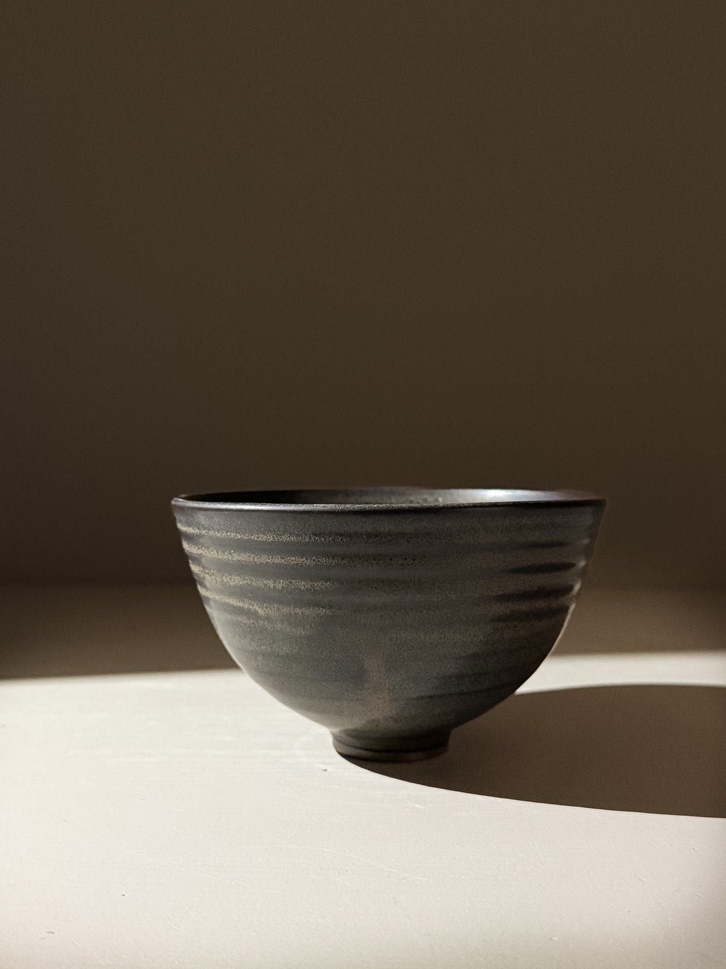 Rounded Matcha Bowl Black Truffle #01