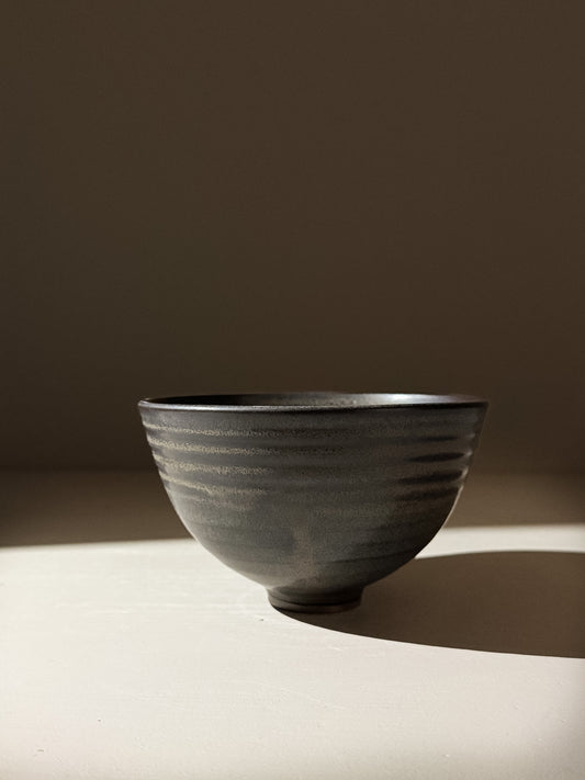 Rounded Matcha Bowl Black Truffle #01