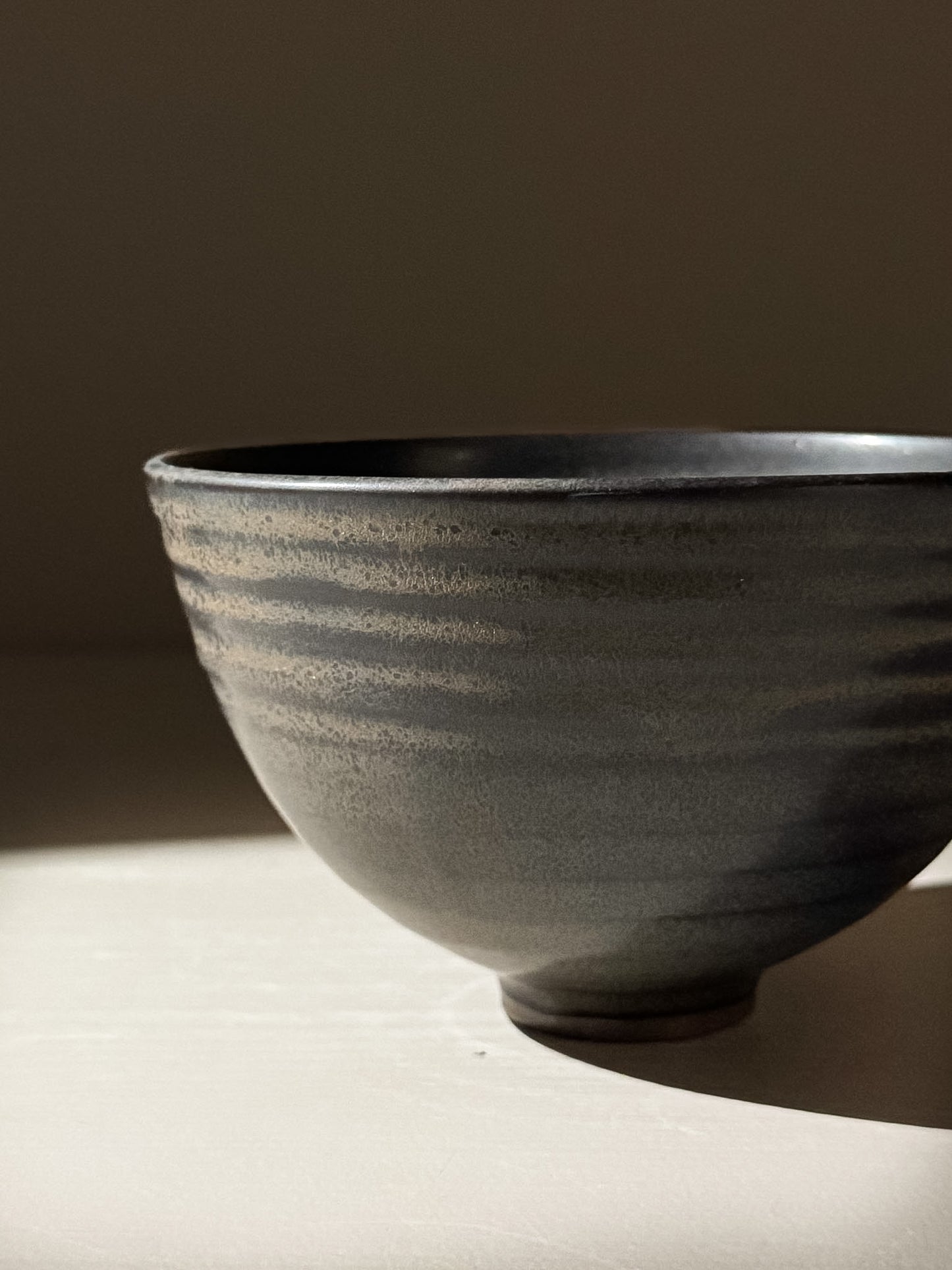 Rounded Matcha Bowl Black Truffle #01