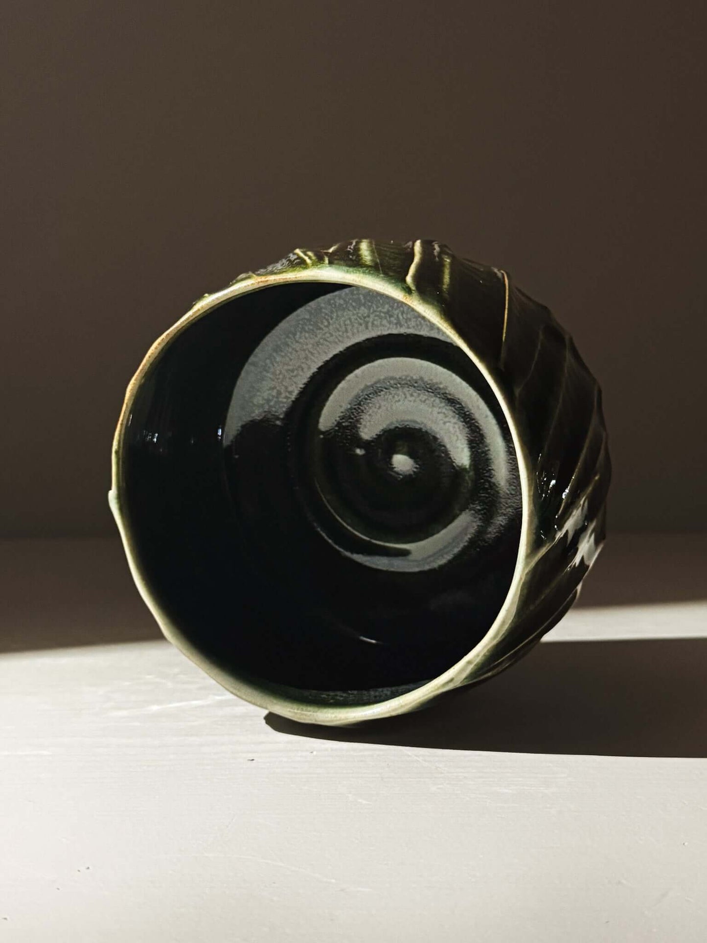 Textured Matcha Bowl - Hinoki #01