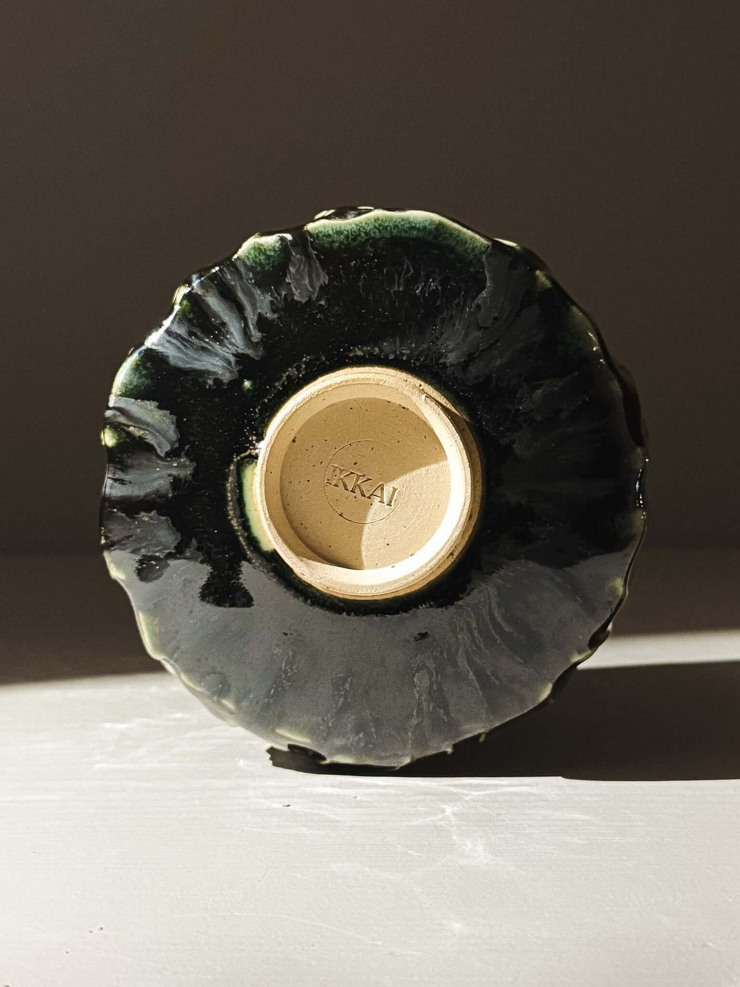 Textured Matcha Bowl - Hinoki #01