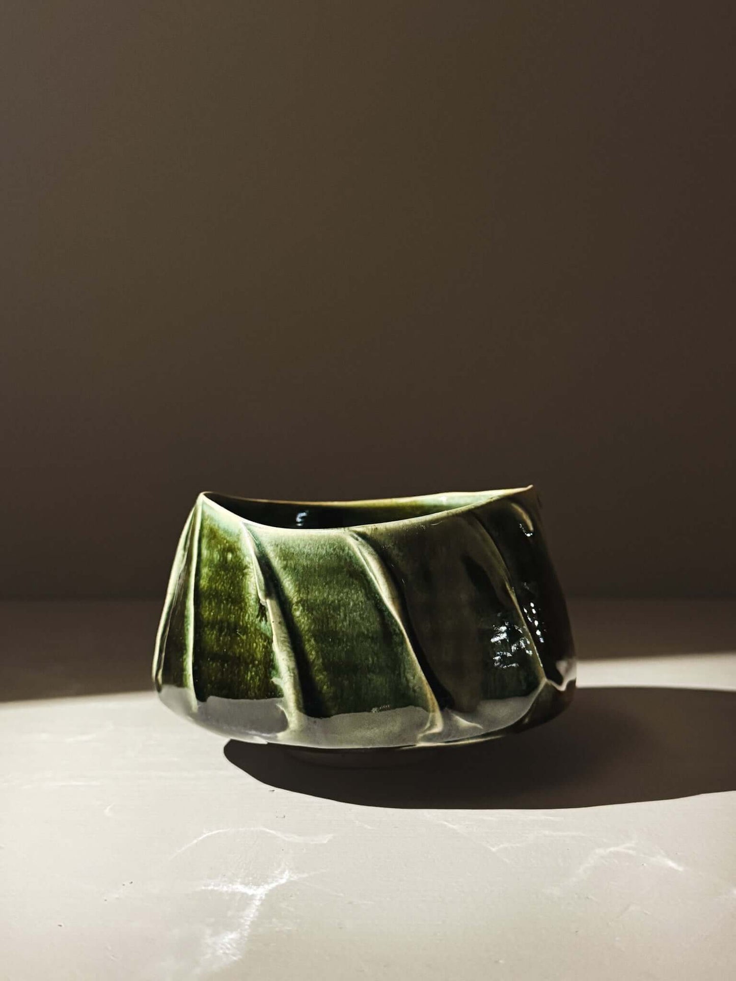 Textured Matcha Bowl - Hinoki #03