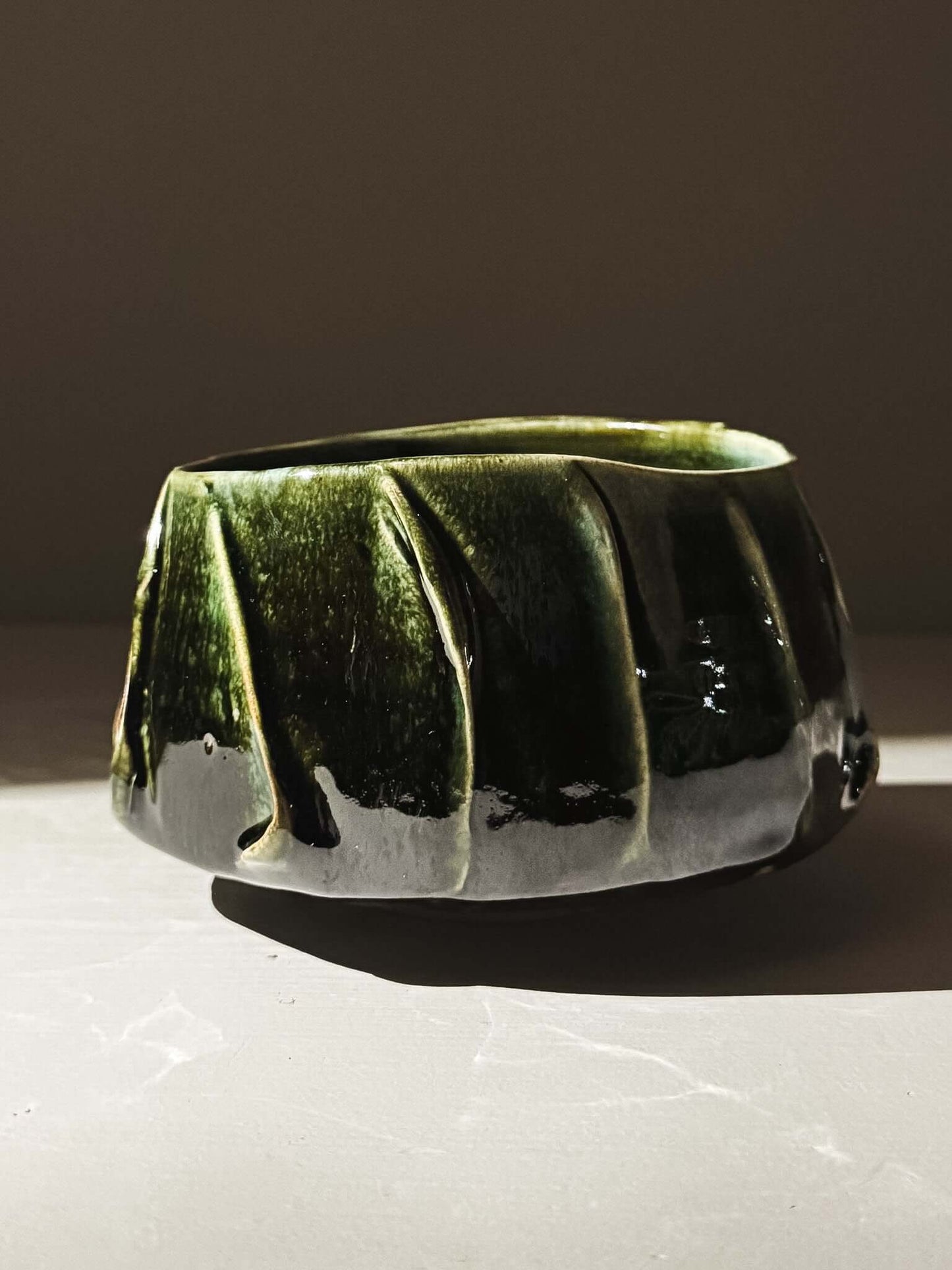 Textured Matcha Bowl - Hinoki #04