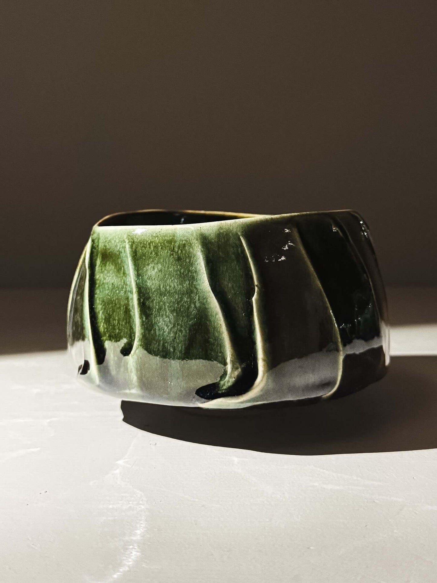 Textured Matcha Bowl - Hinoki #05