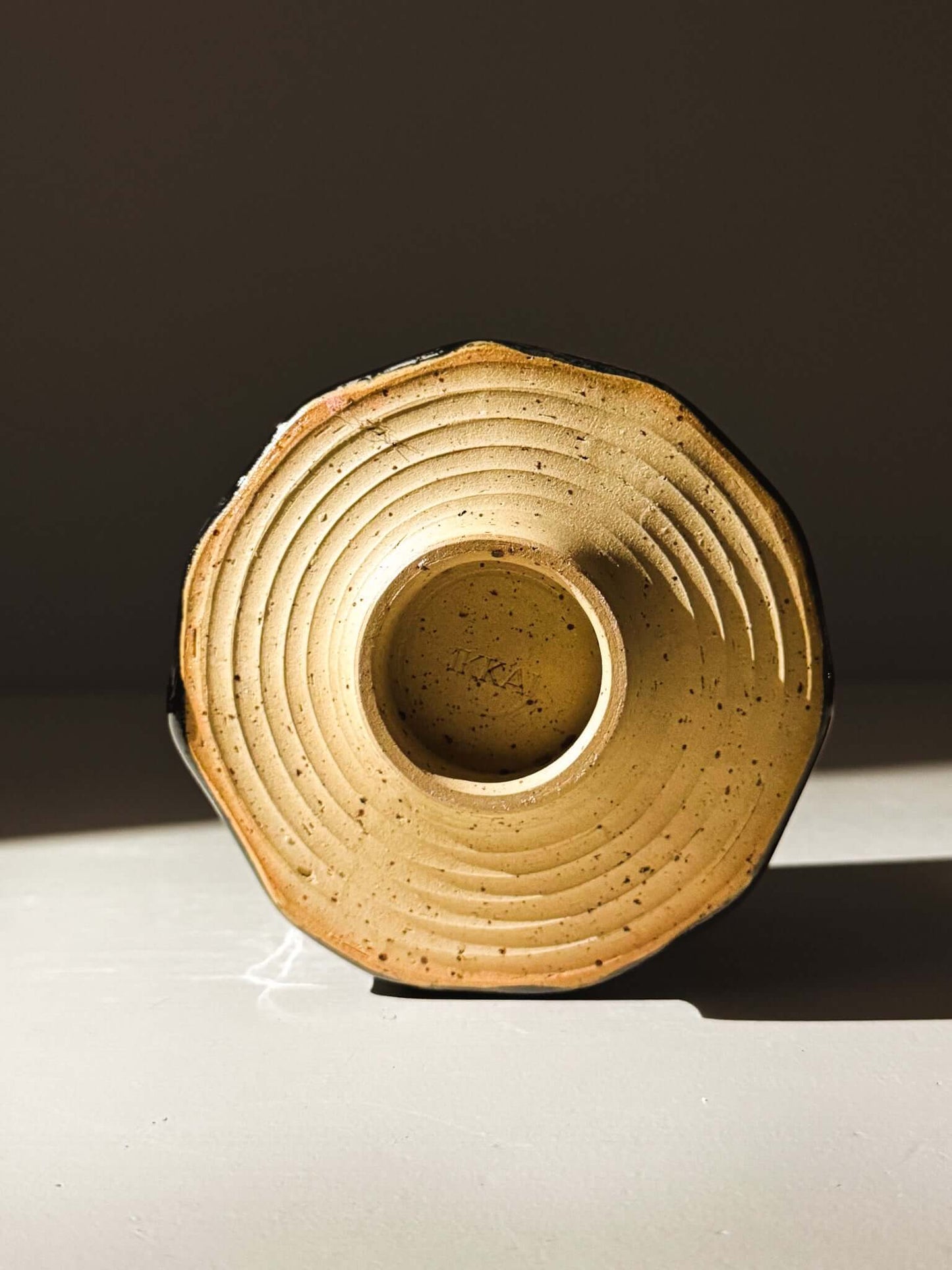 Faceted Matcha Bowl - Hinoki #01