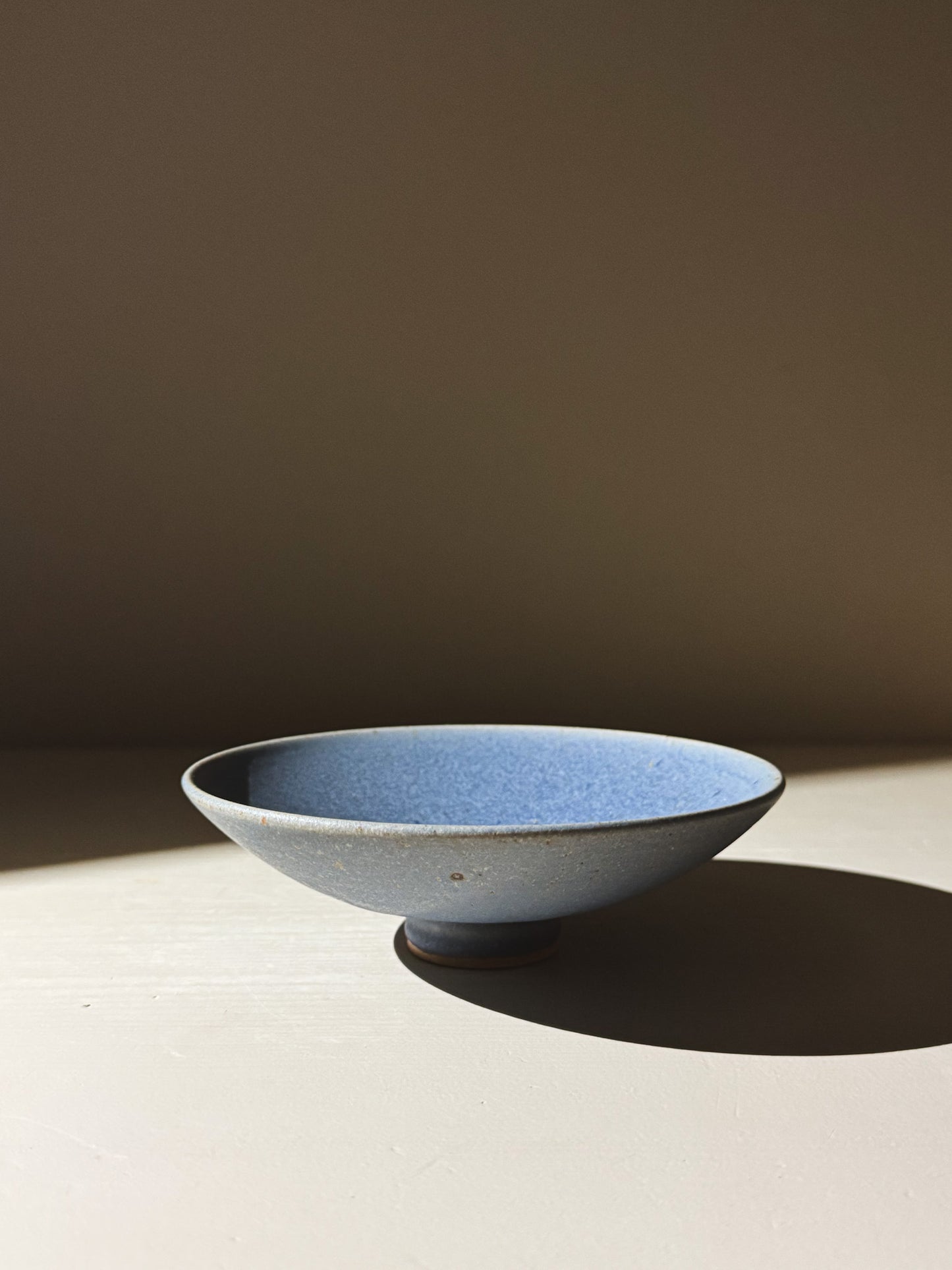 Footed Serving Bowl – Blue