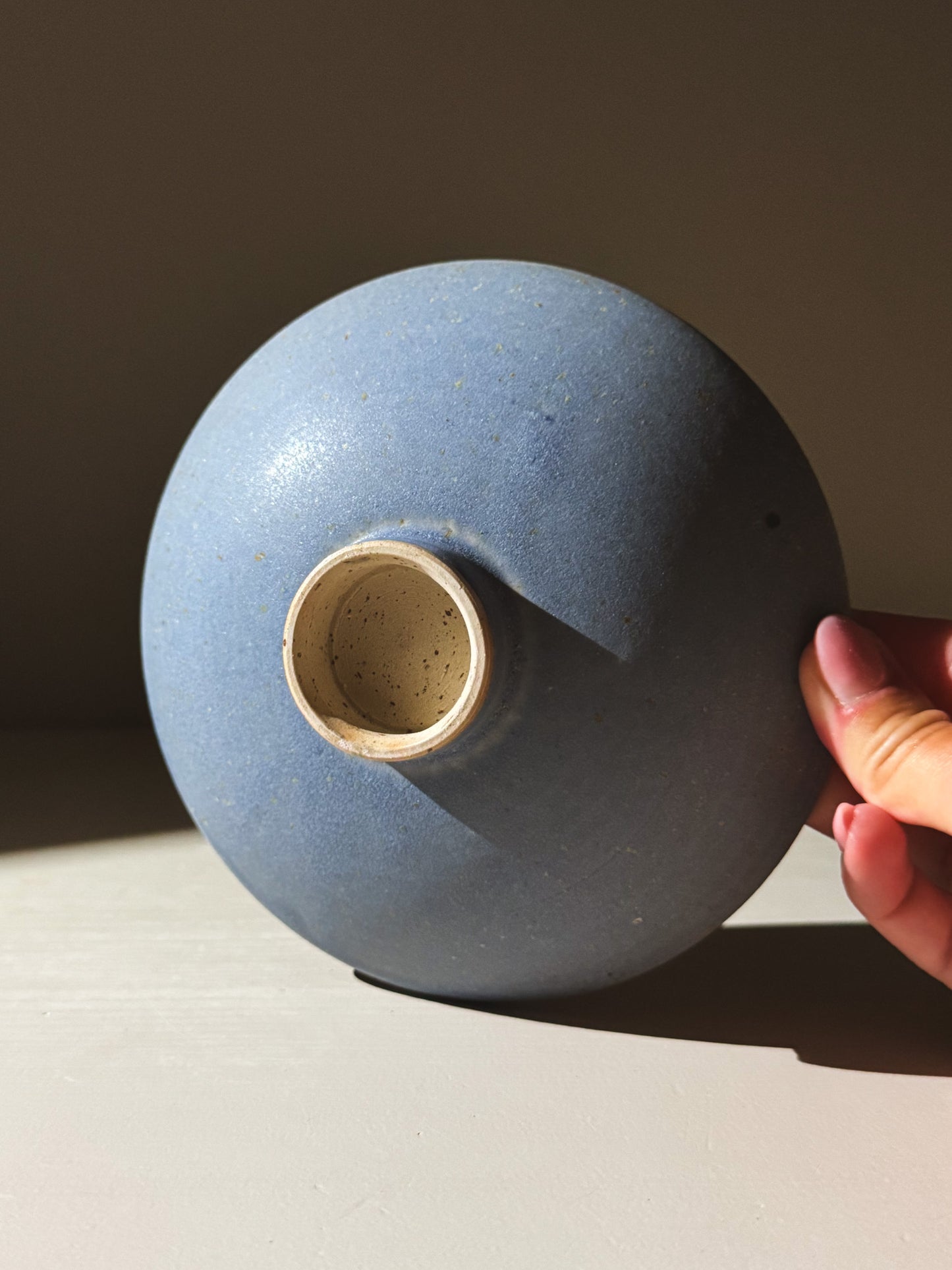 Footed Serving Bowl – Blue