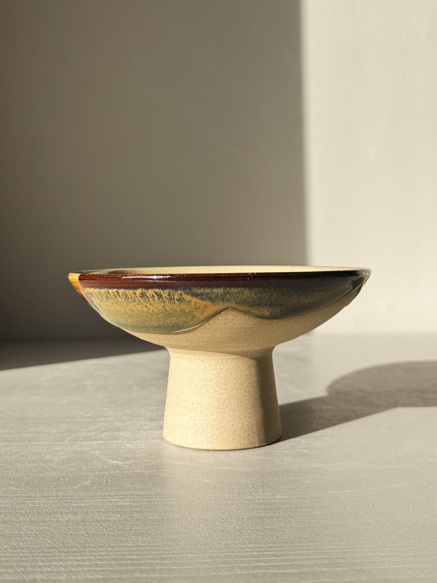 Small Pedestal Bowl - Inyo #01