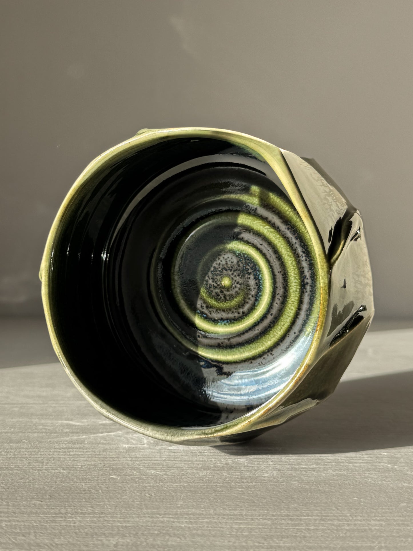 Gestructureerde Matcha Kom - Hinoki Serie #02