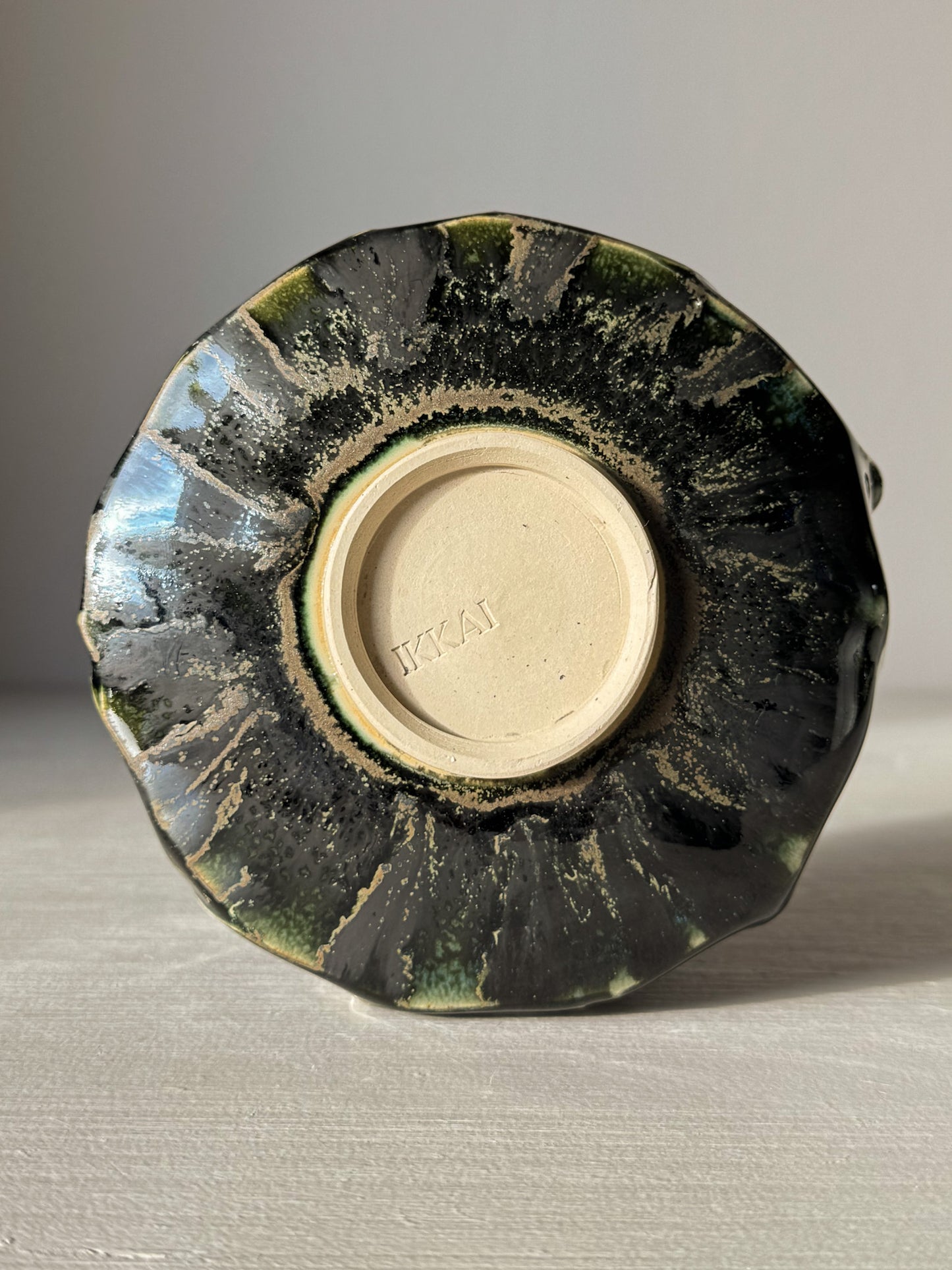 Gestructureerde Matcha Kom - Hinoki Serie #03