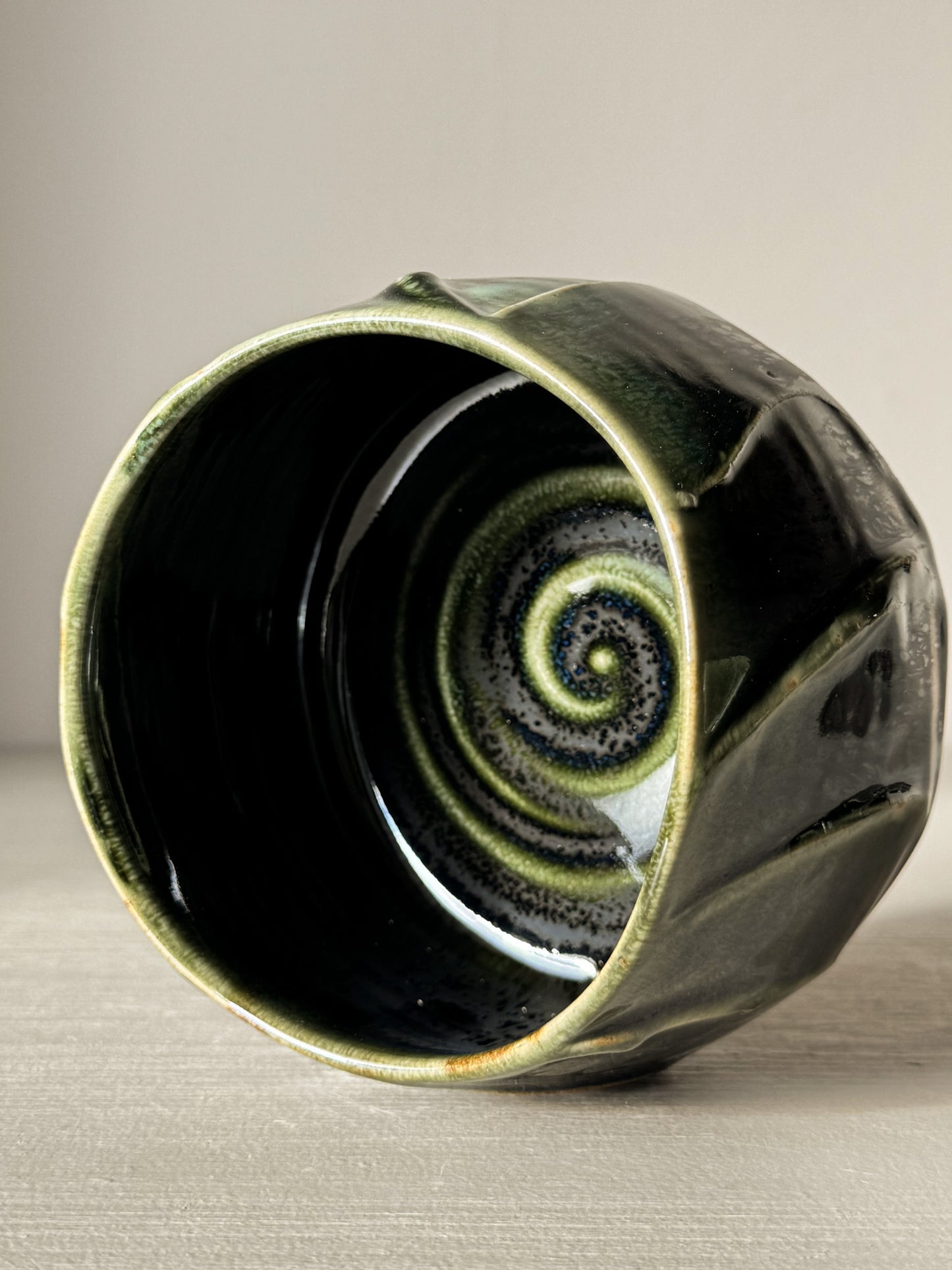 Gestructureerde Matcha Kom - Hinoki Serie #05