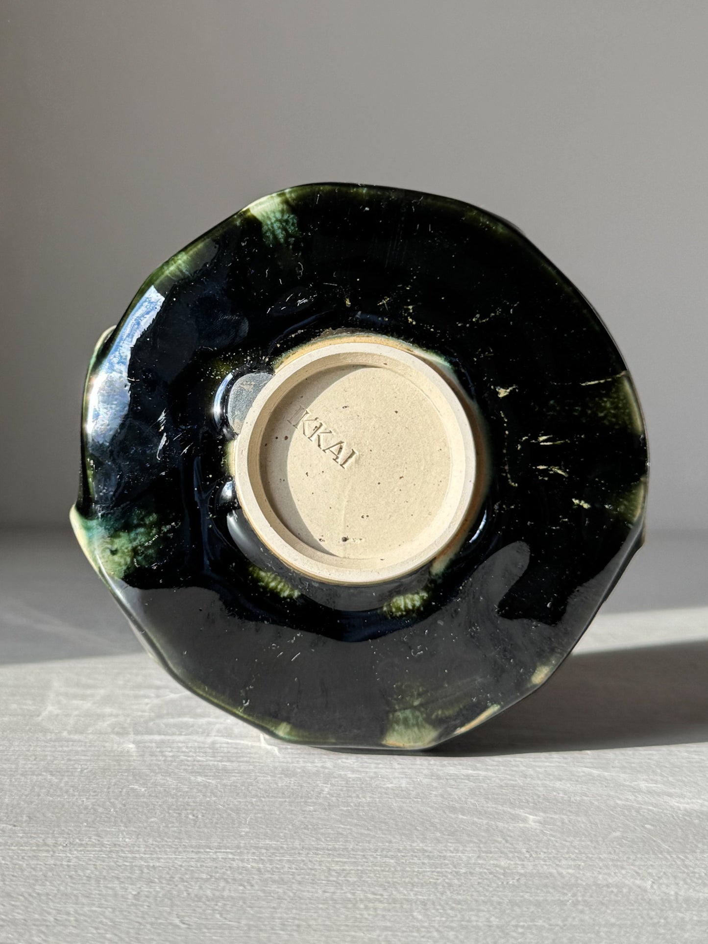 Gestructureerde Matcha Kom - Hinoki Serie #06