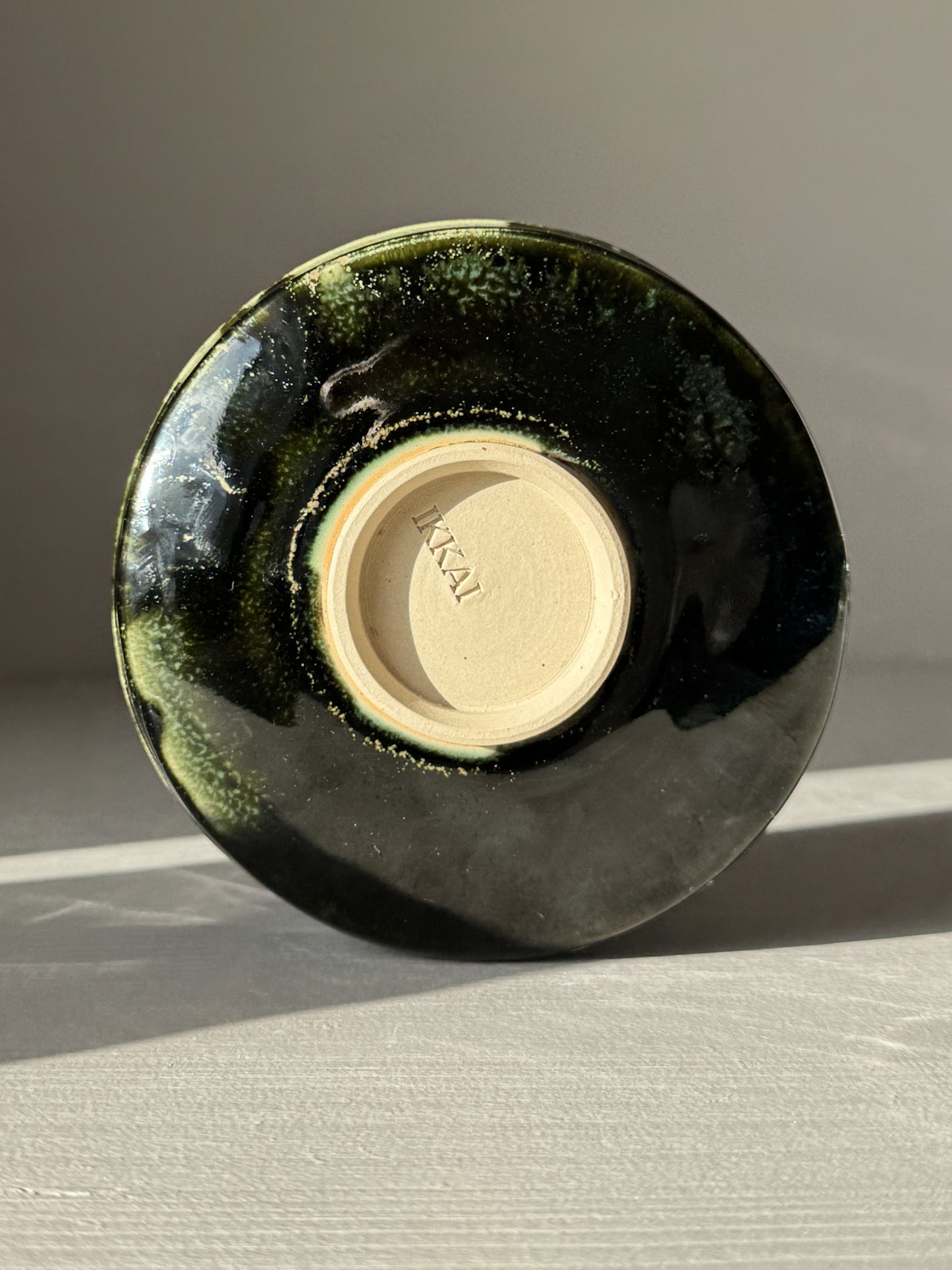 Textured Matcha Kom met Schenktuit - Hinoki #02