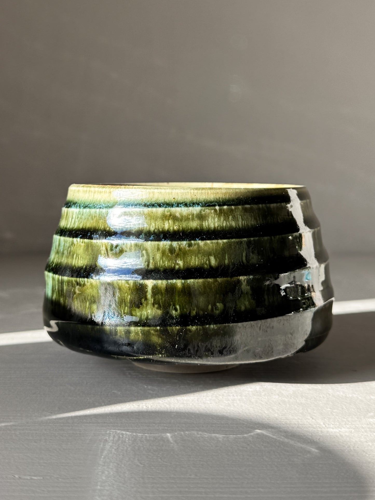 Gestructureerde Matcha Kom - Hinoki Serie #18