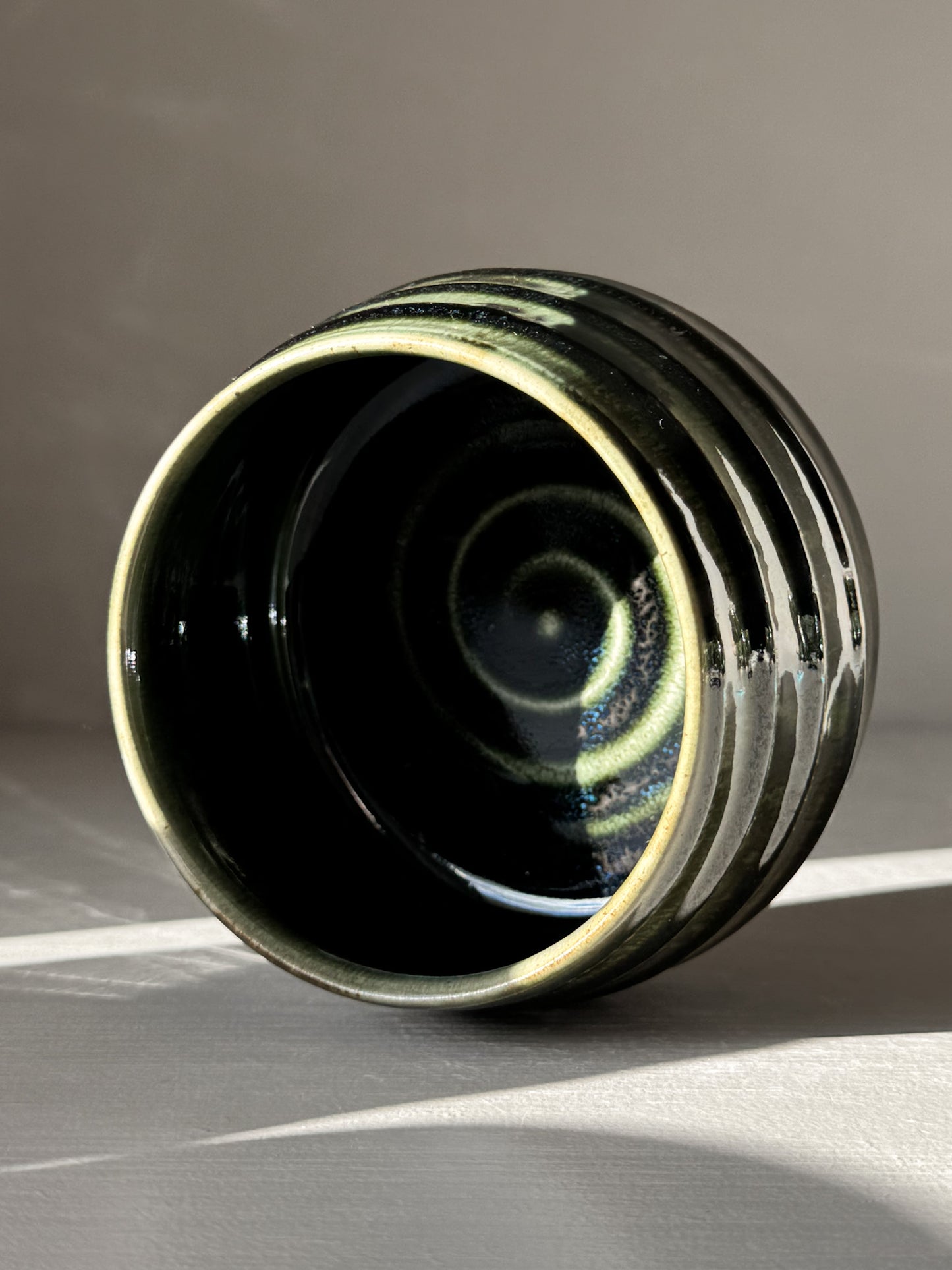 Gestructureerde Matcha Kom - Hinoki Serie #18