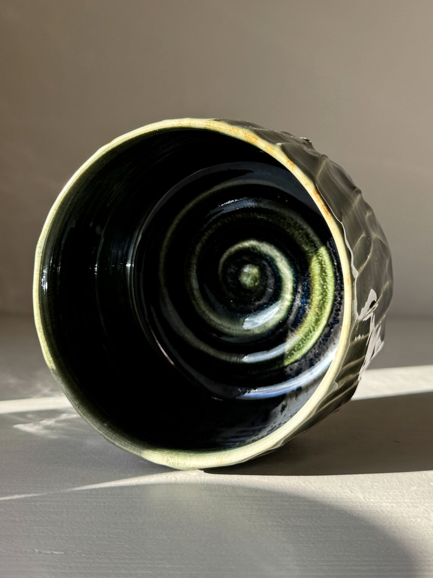 Gestructureerde Matcha Kom - Hinoki Serie #07