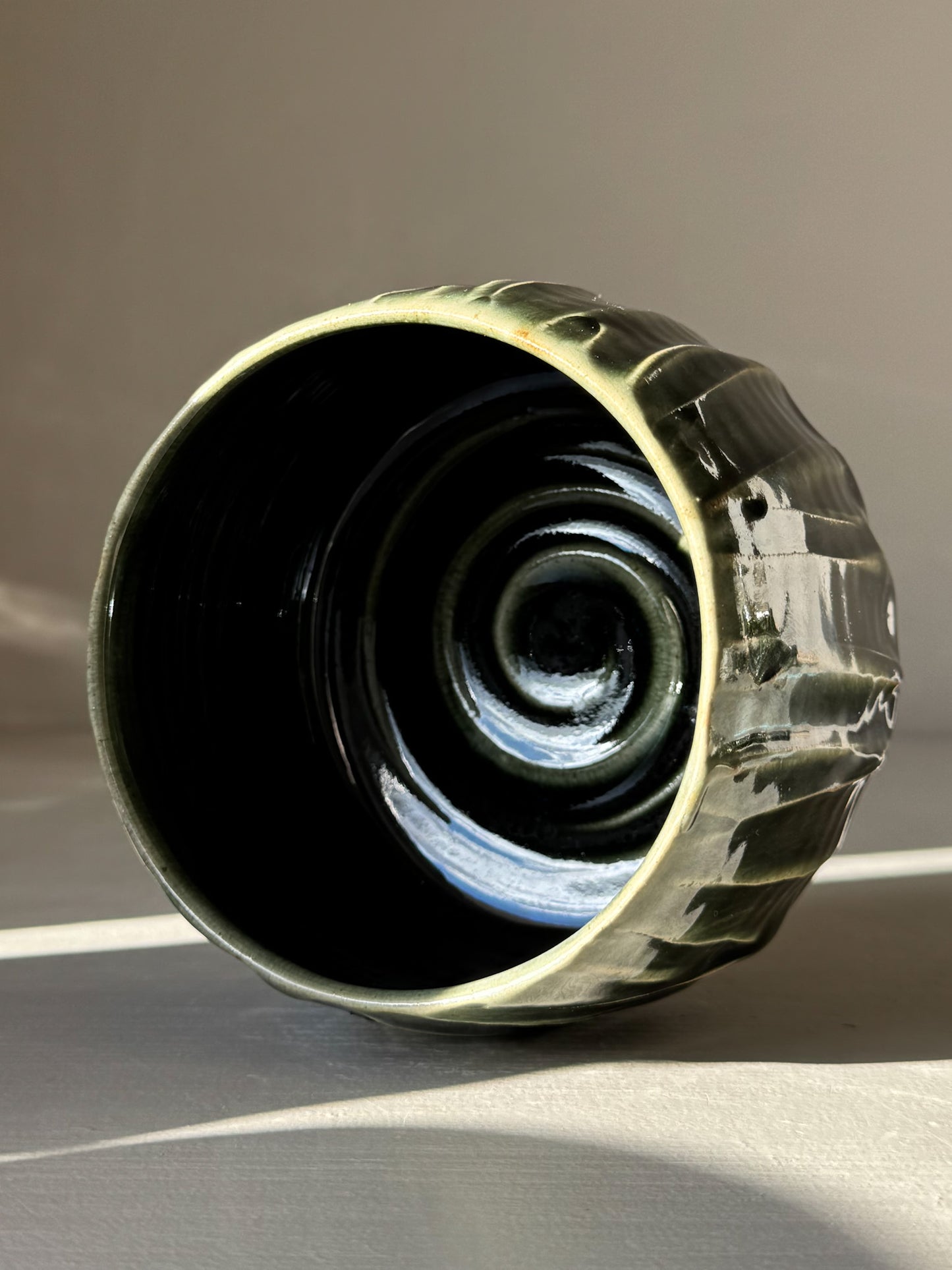 Gestructureerde Matcha Kom - Hinoki Serie #08