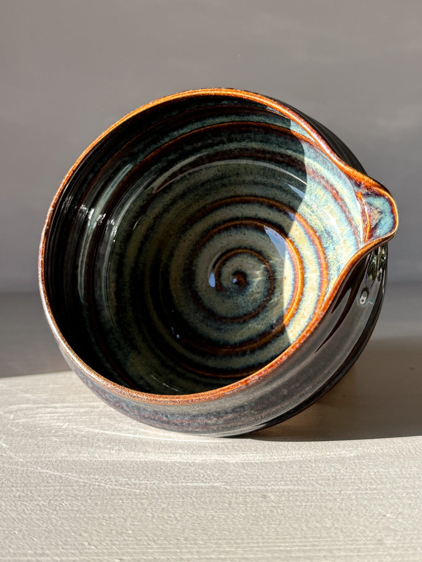 Matcha Bowl Spout - Glossy Blue #01