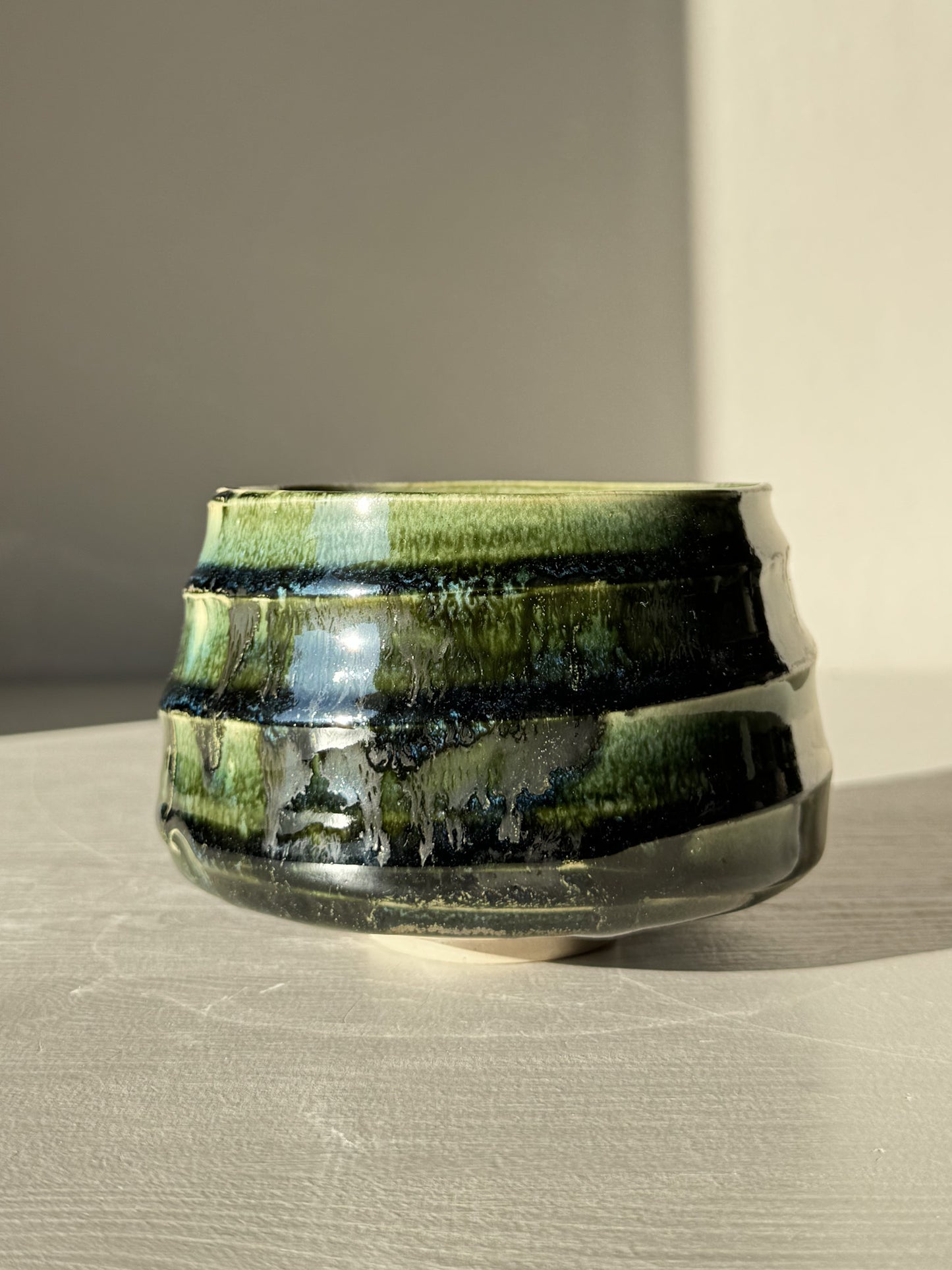 Textured Matcha Bowl - Hinoki #18
