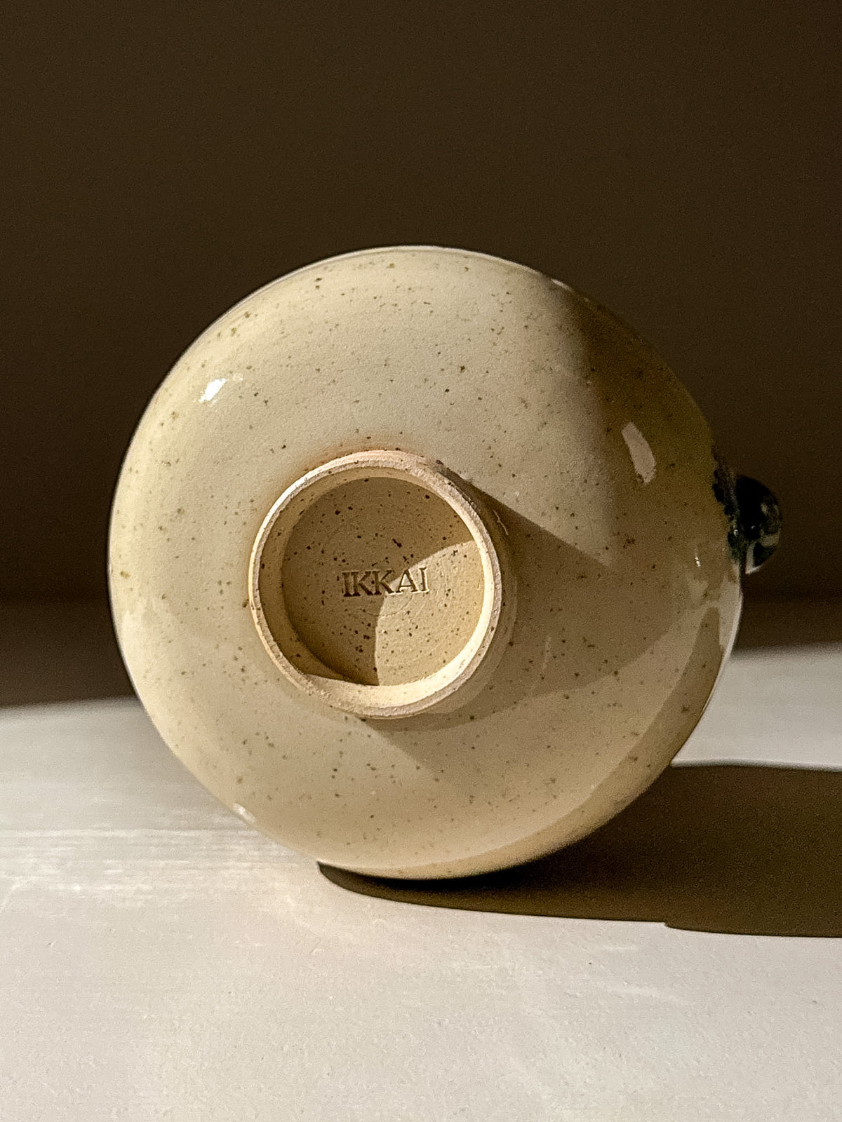 Matcha Bowl with Spout - Green Rim #10