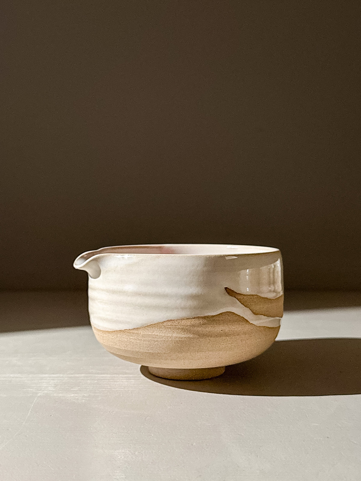 Matcha Bowl with Spout – Yuki #02