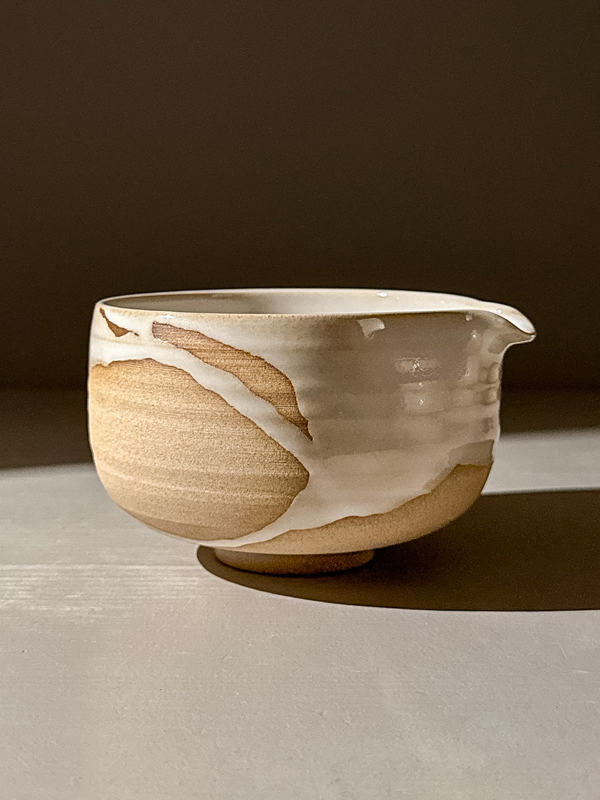 Matcha Bowl with Spout – Yuki #02