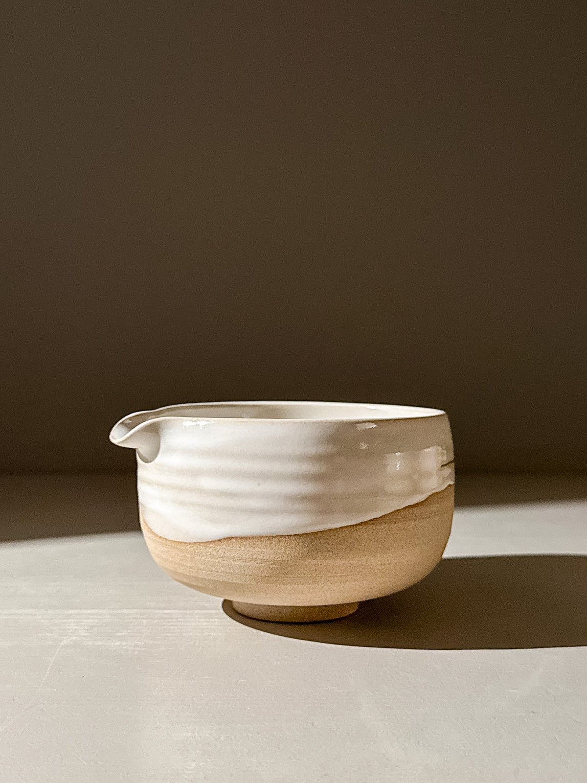 Matcha Bowl with Spout – Yuki #03