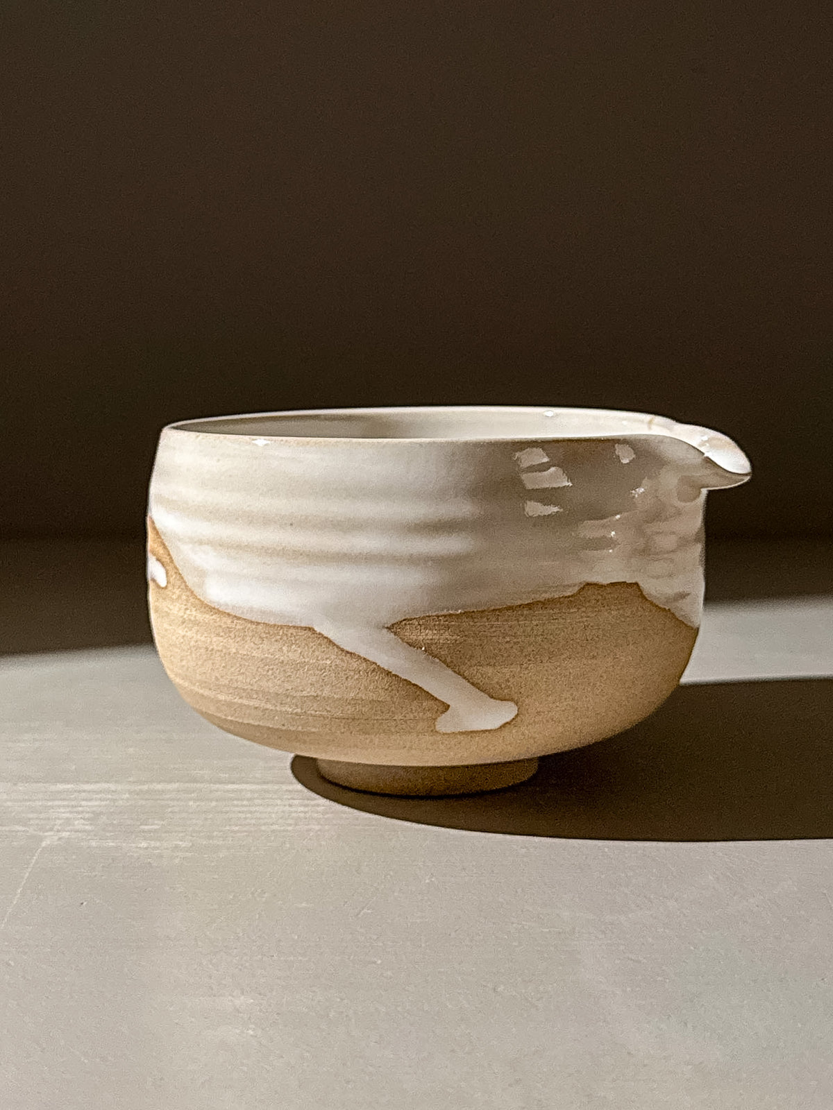 Matcha Bowl with Spout – Yuki #03