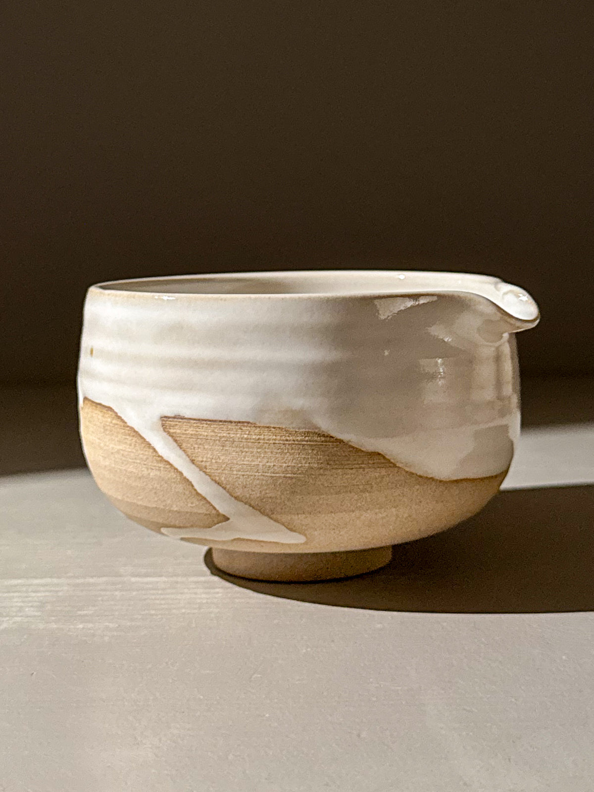 Matcha Bowl with Spout – Yuki #04