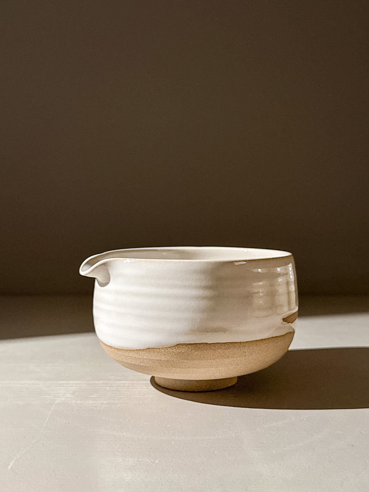 Matcha Bowl with Spout – Yuki #04