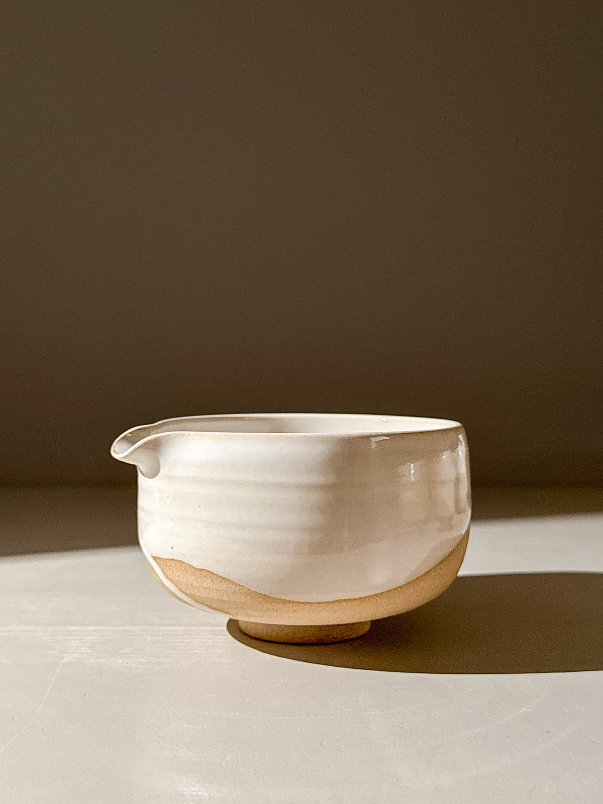 Matcha Bowl with Spout – Yuki #05
