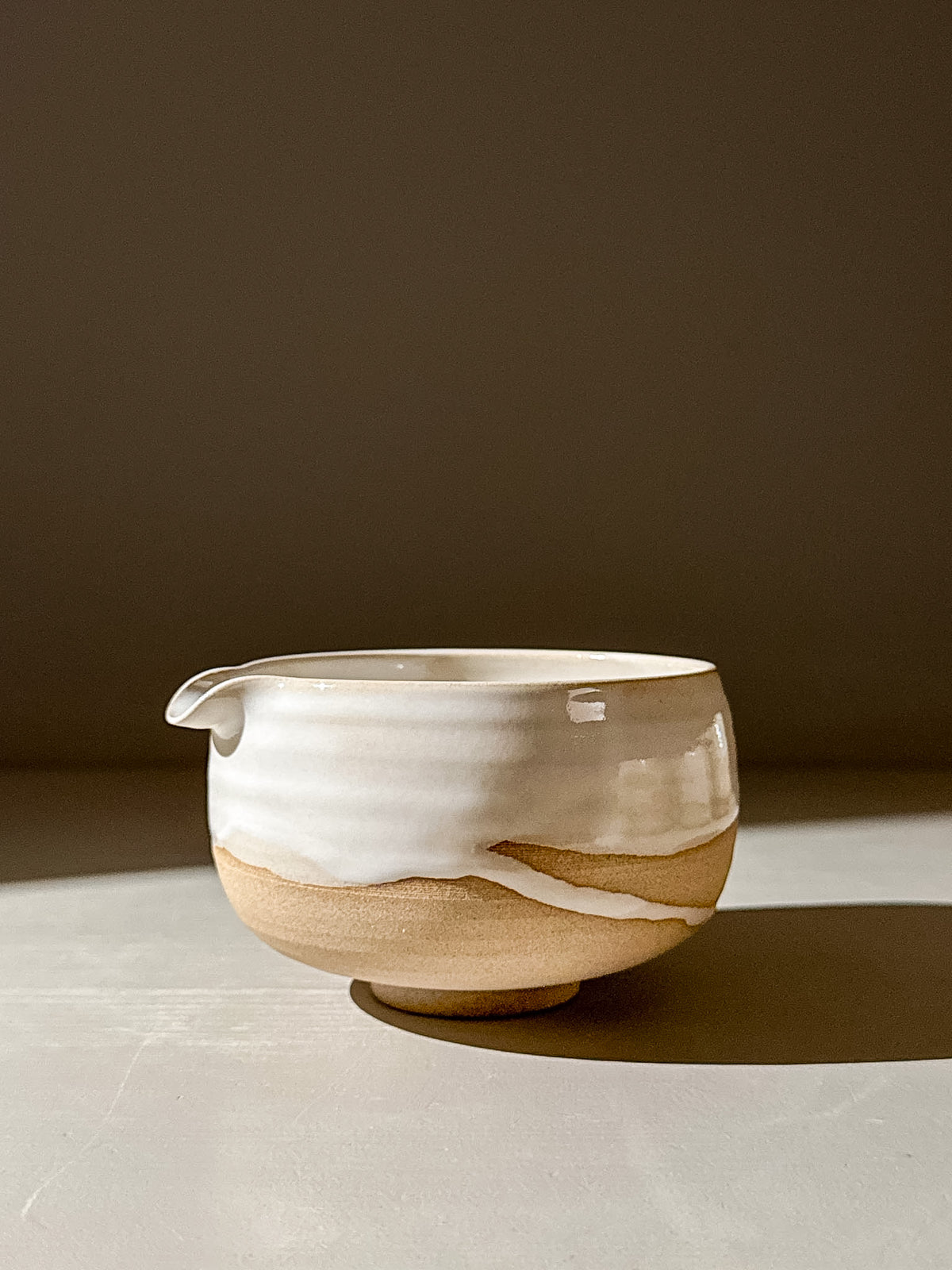 Matcha Bowl with Spout – Yuki #06