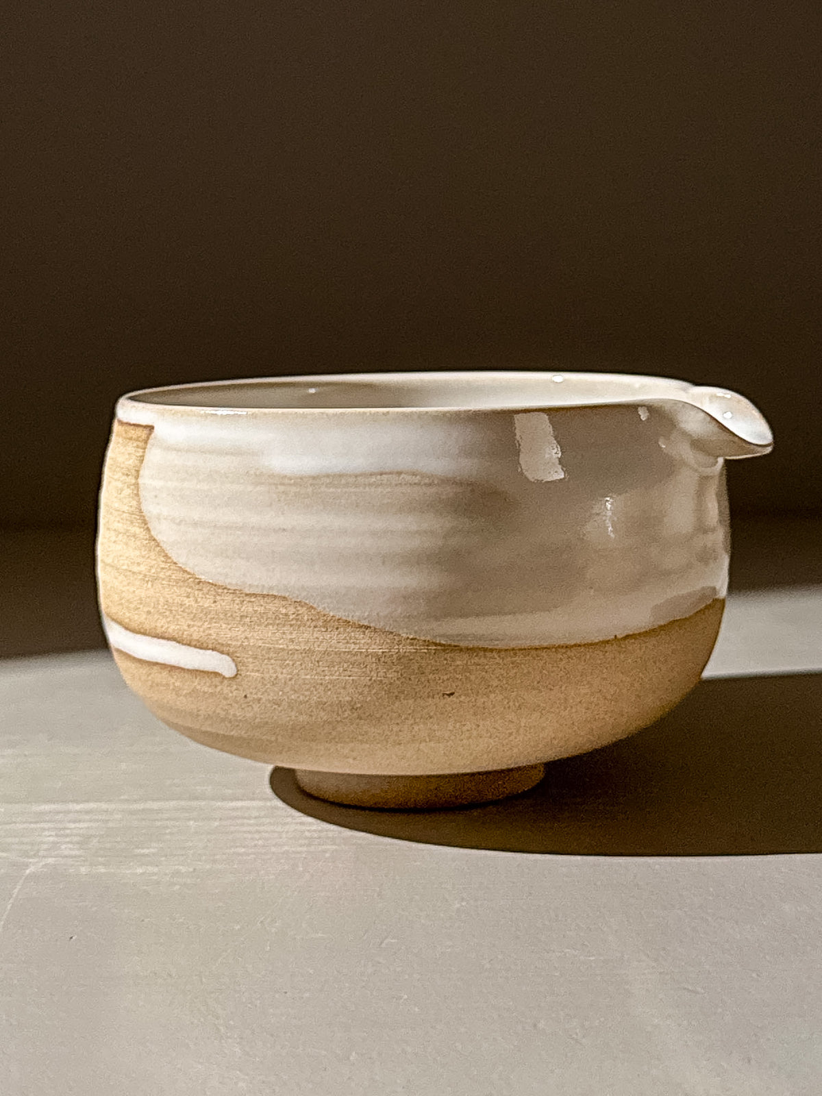 Matcha Bowl with Spout – Yuki #06