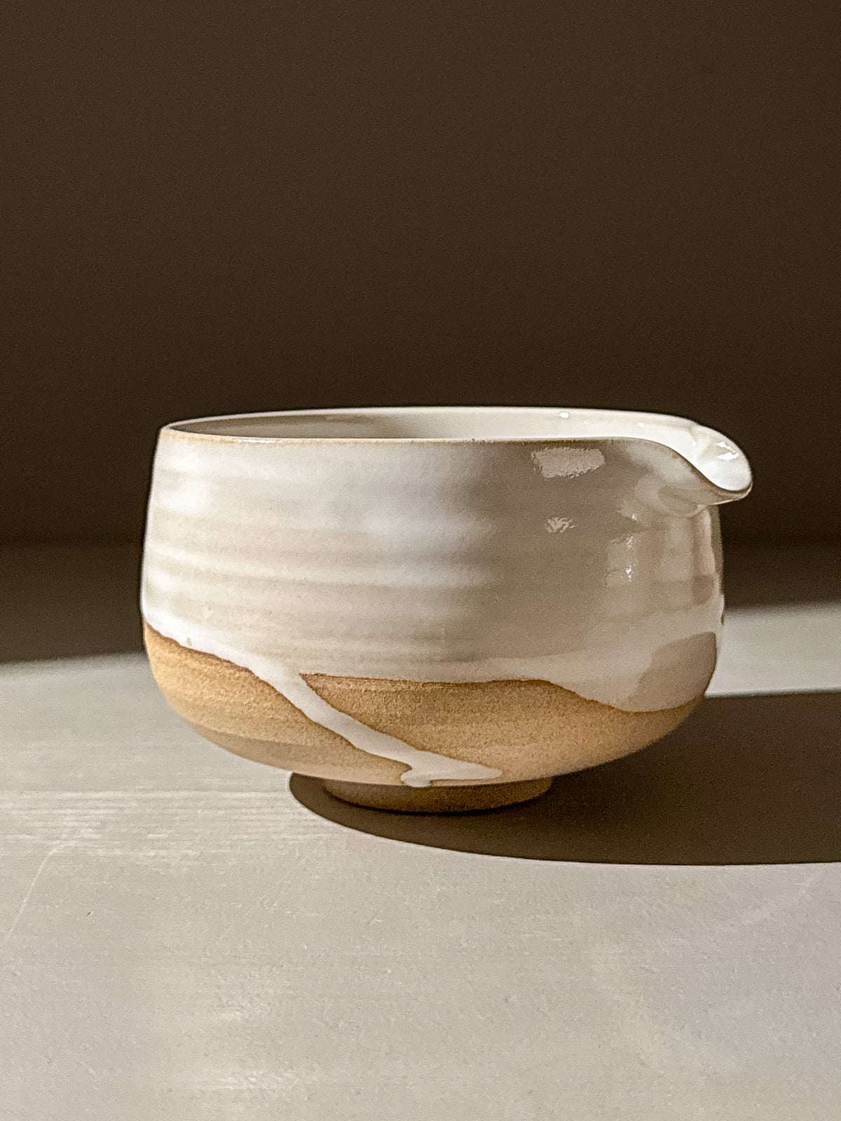 Matcha Bowl with Spout – Yuki #07