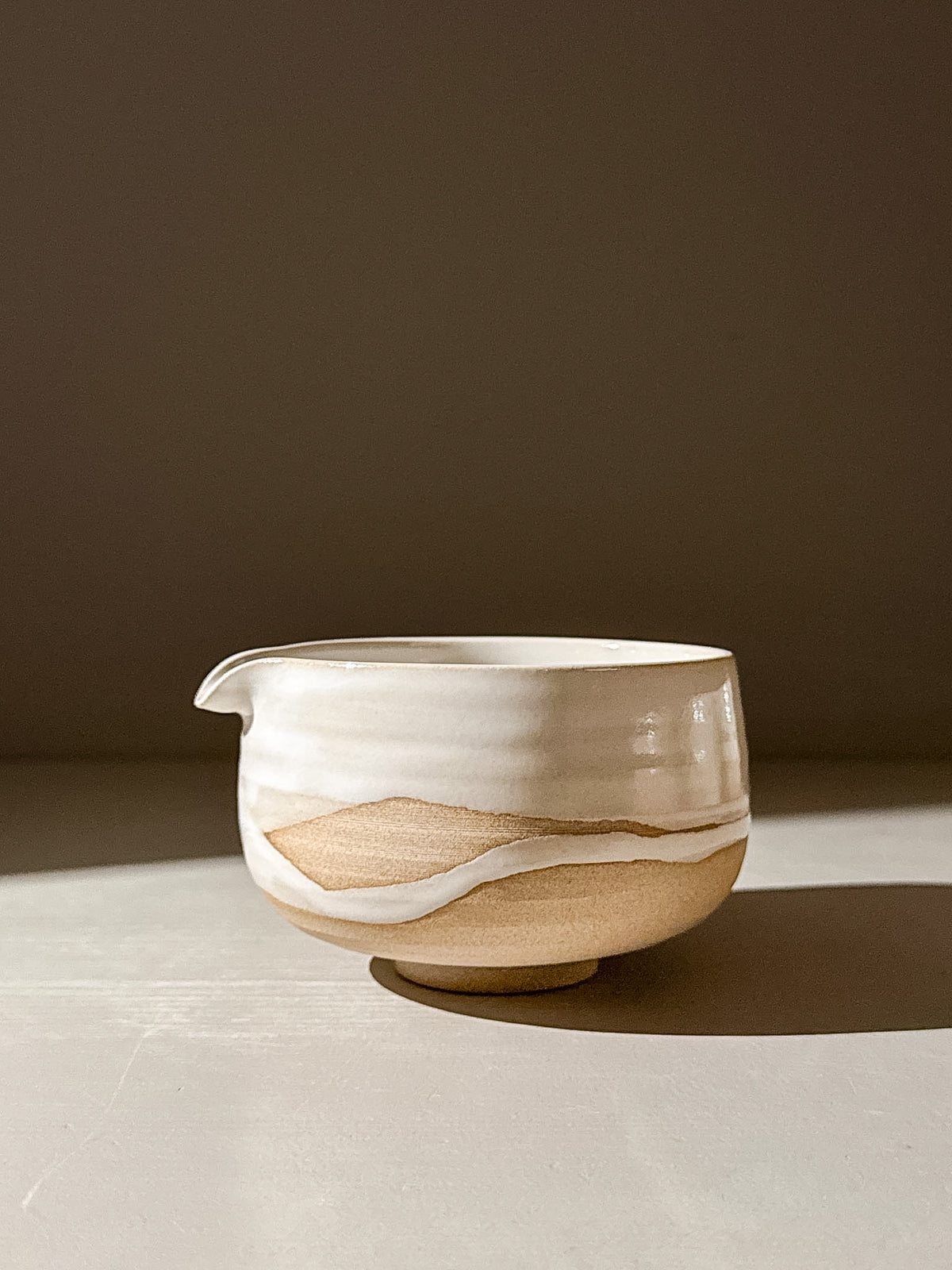 Matcha Bowl with Spout – Yuki #07