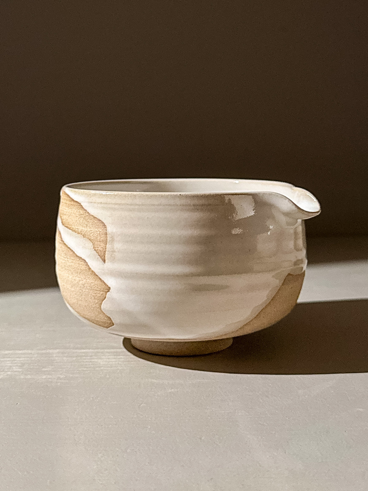 Matcha Bowl with Spout – Yuki #08
