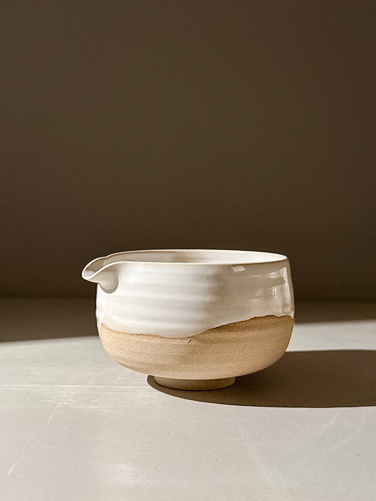 Matcha Bowl with Spout – Yuki #08